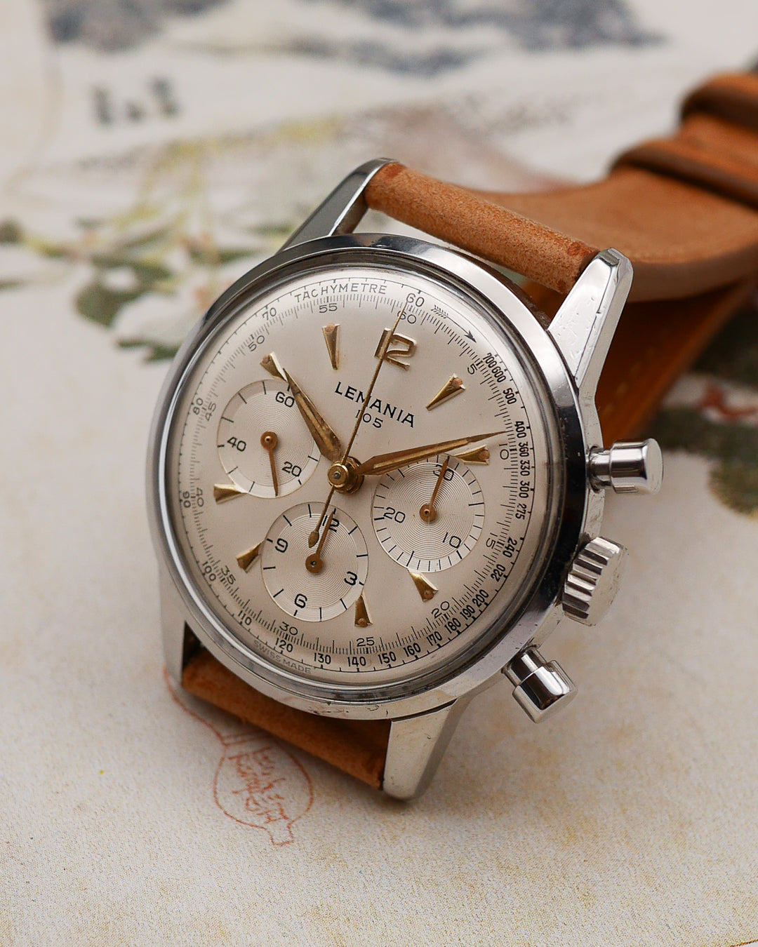 1957 Lemania chronograph 105 ref. 805-2