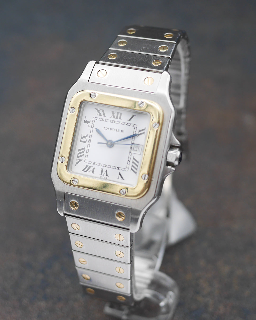 1990s Cartier Santos Galbée moonphase ref. 119901