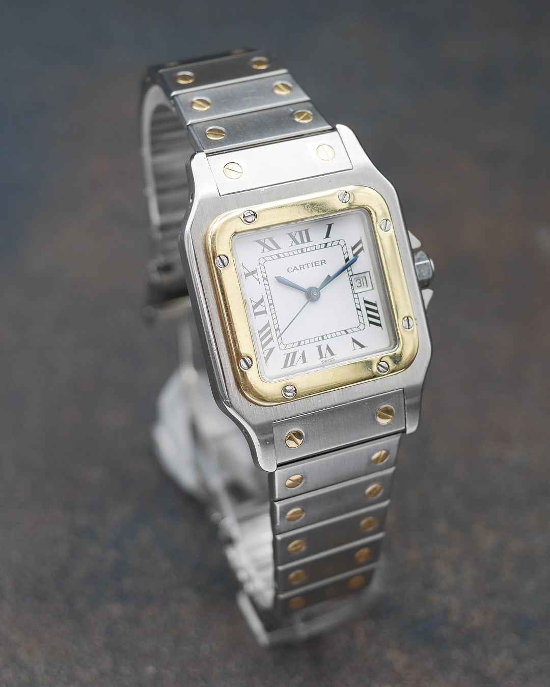 1990s Cartier Santos Galbée moonphase ref. 119901