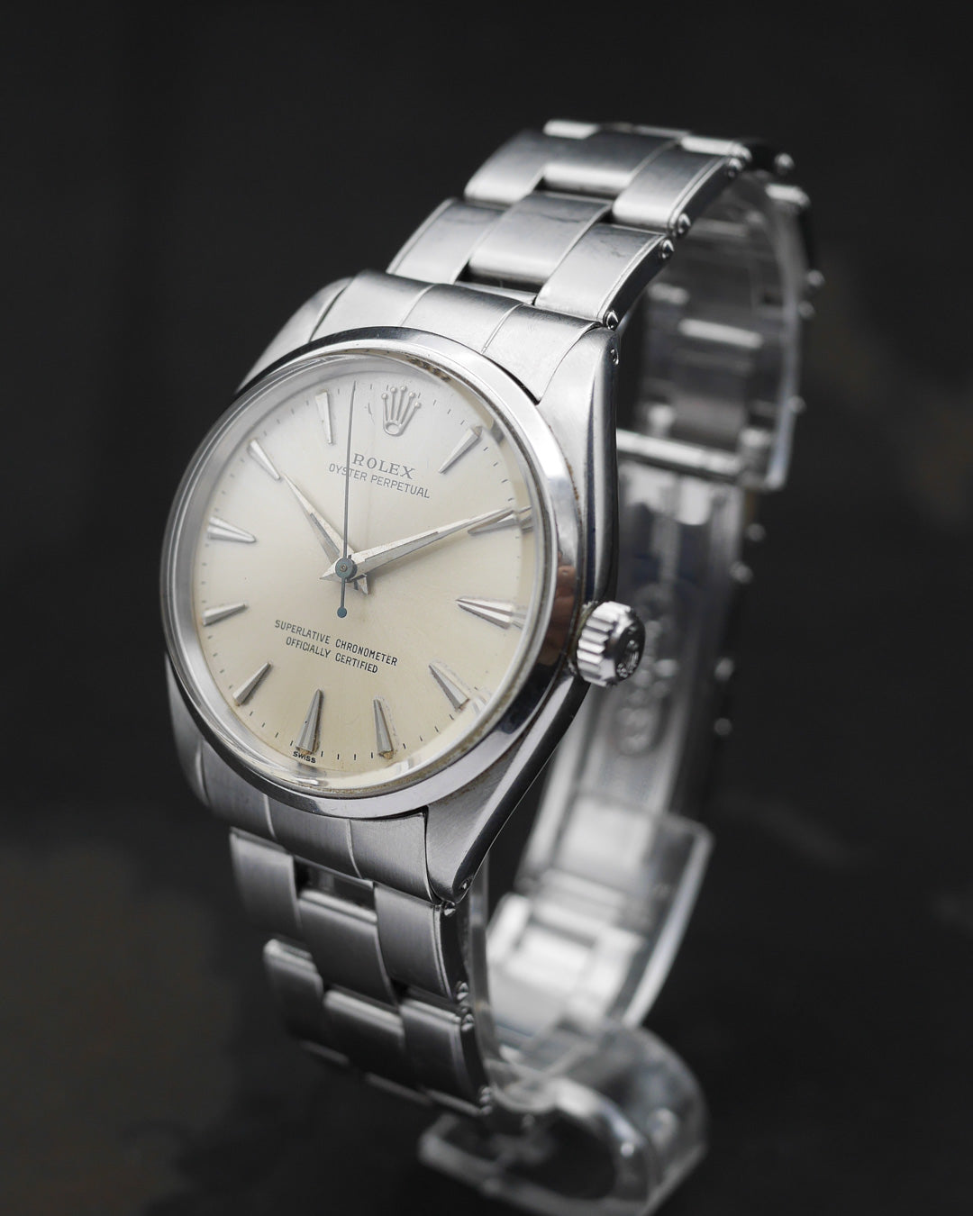 1958 Rolex Oyster Perpetual ref. 1002 with expandable 6635 bracelet