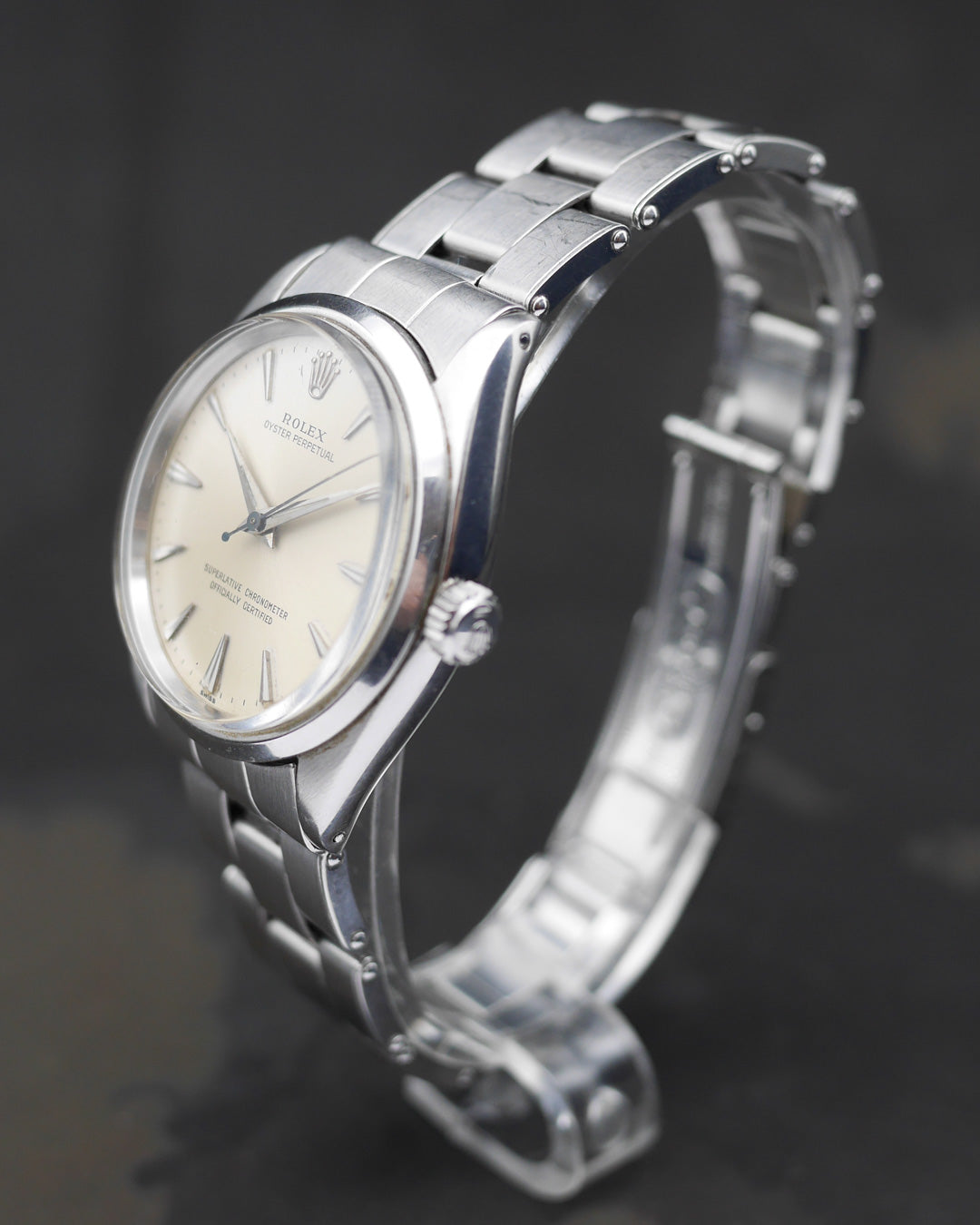 1958 Rolex Oyster Perpetual ref. 1002 with expandable 6635 bracelet