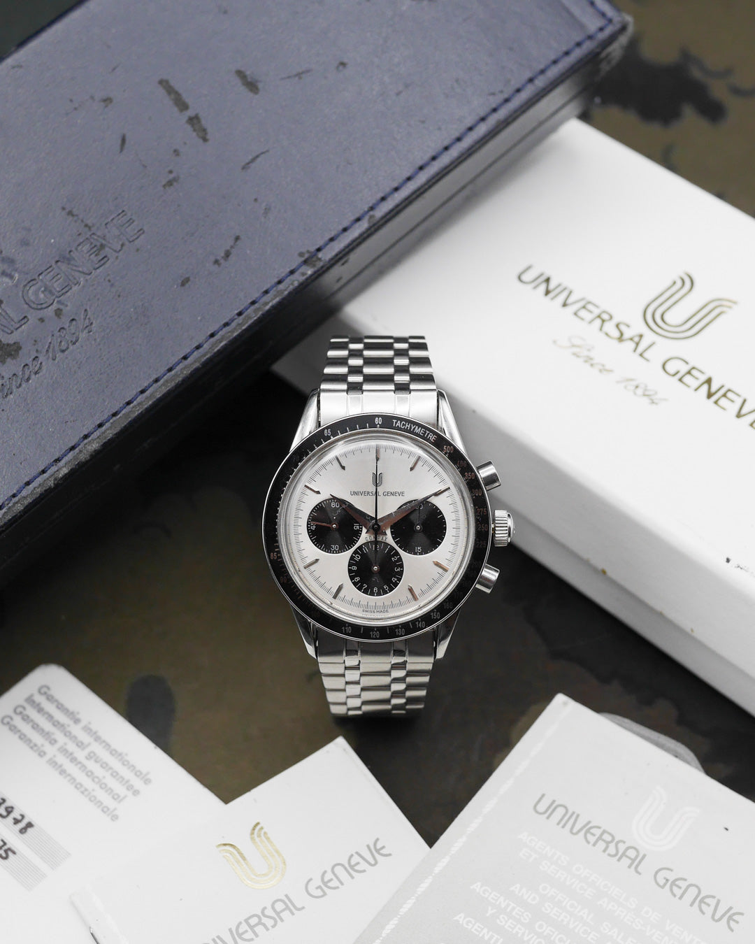 1990s Universal Geneve Compax 884.475 full set