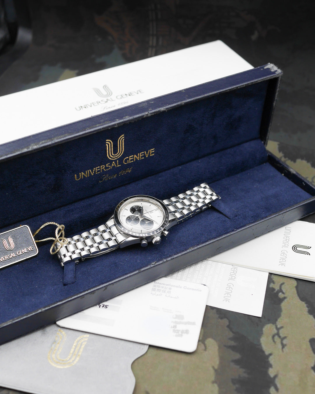 1990s Universal Geneve Compax 884.475 full set