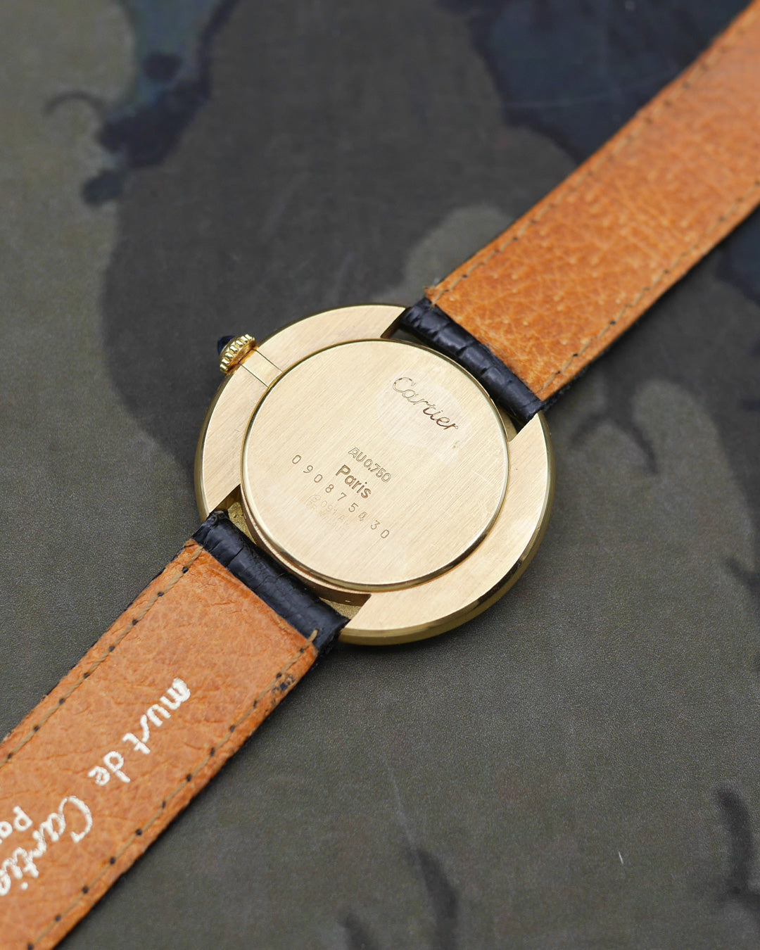1973 Cartier Vendôme rare burgundy dial ref. 78090