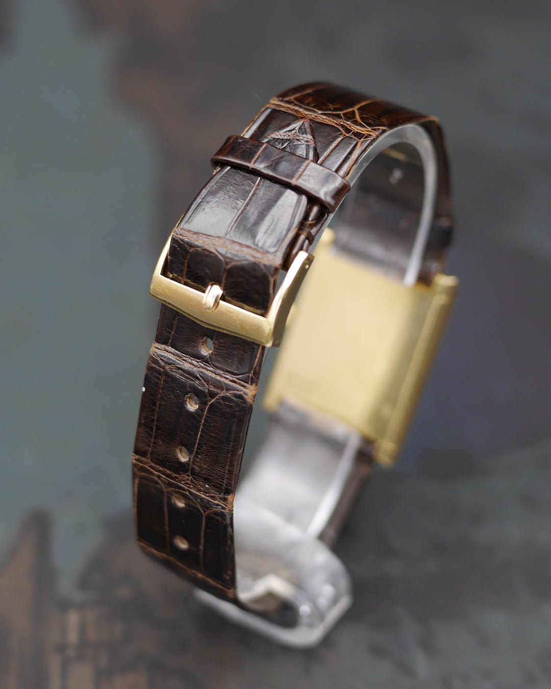 1970s Piaget "Clous de Paris" in 18kt yellow gold with its original strap