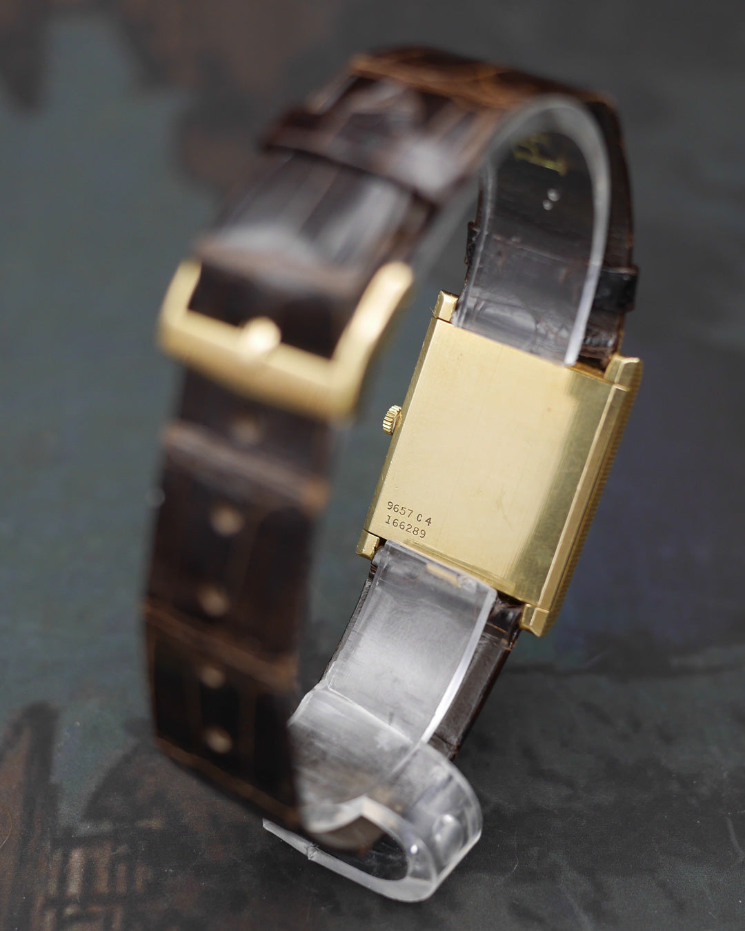 1970s Piaget "Clous de Paris" in 18kt yellow gold with its original strap
