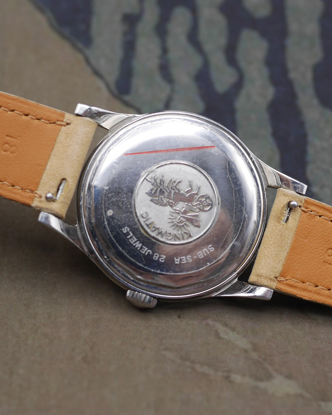 1950s Movado Kingmatic Sub-Sea in steel Borgel case