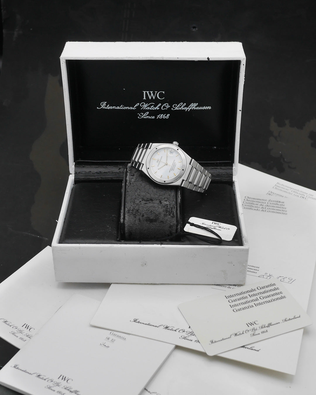 1990s IWC Ingenieur Slim ref. 3521 Full Set
