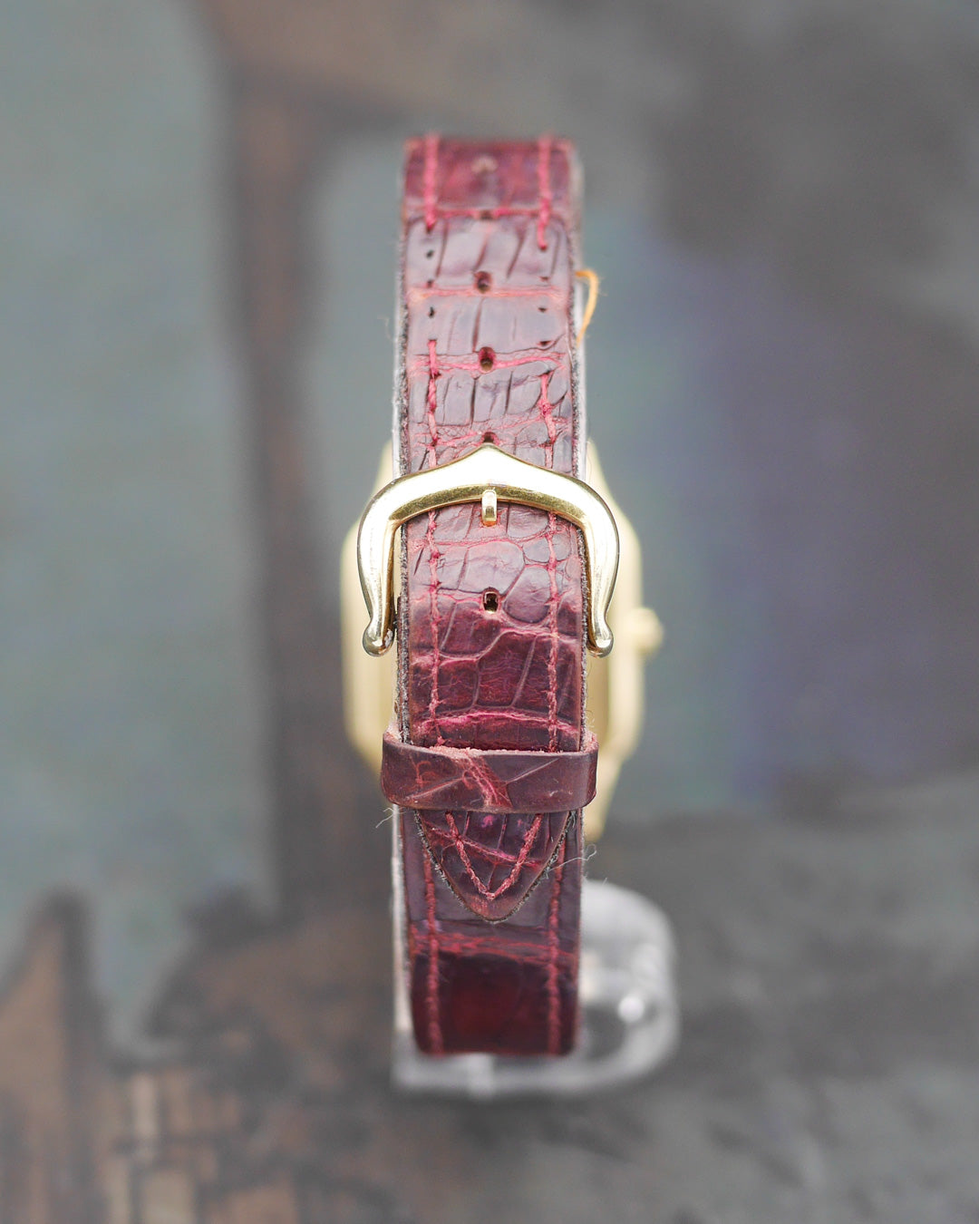 1970s Cartier Santos Dumont ultra-thin Paris dial in 18kt yellow gold