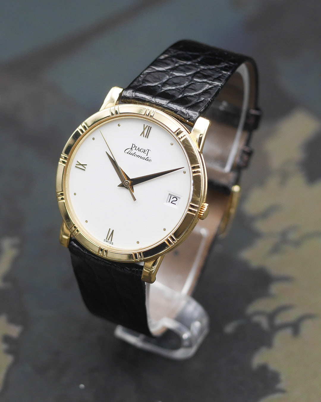 1990's Piaget Dancer ref.15923 in 18k Yellow gold with its original strap
