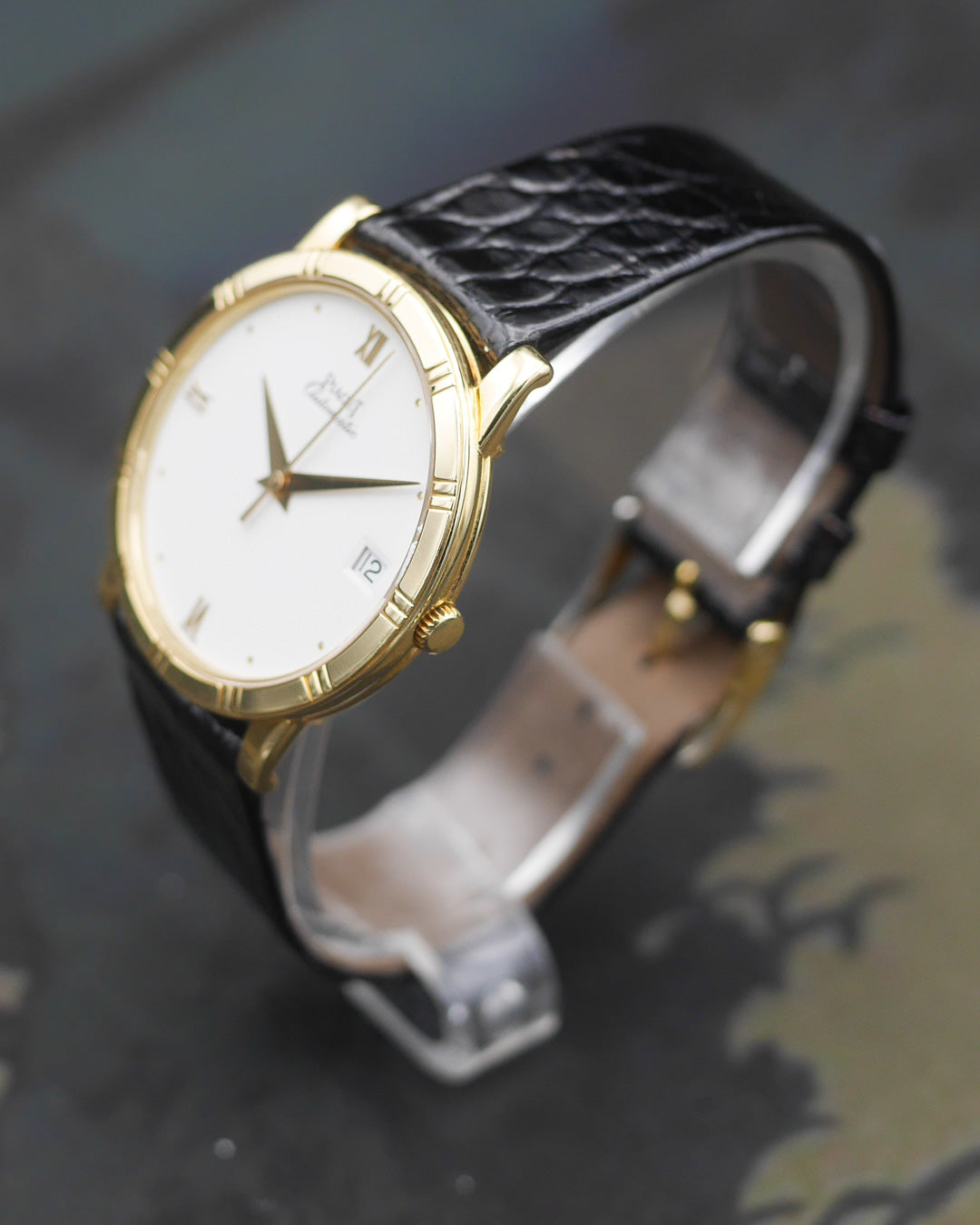 1990's Piaget Dancer ref.15923 in 18k Yellow gold with its original strap