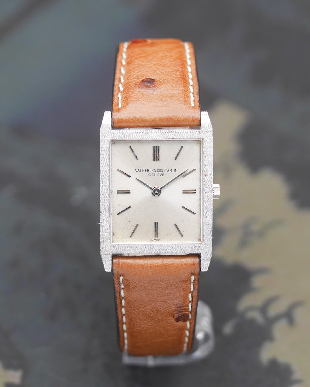 1970's Vacheron Constantin "Tank" in 18k white gold