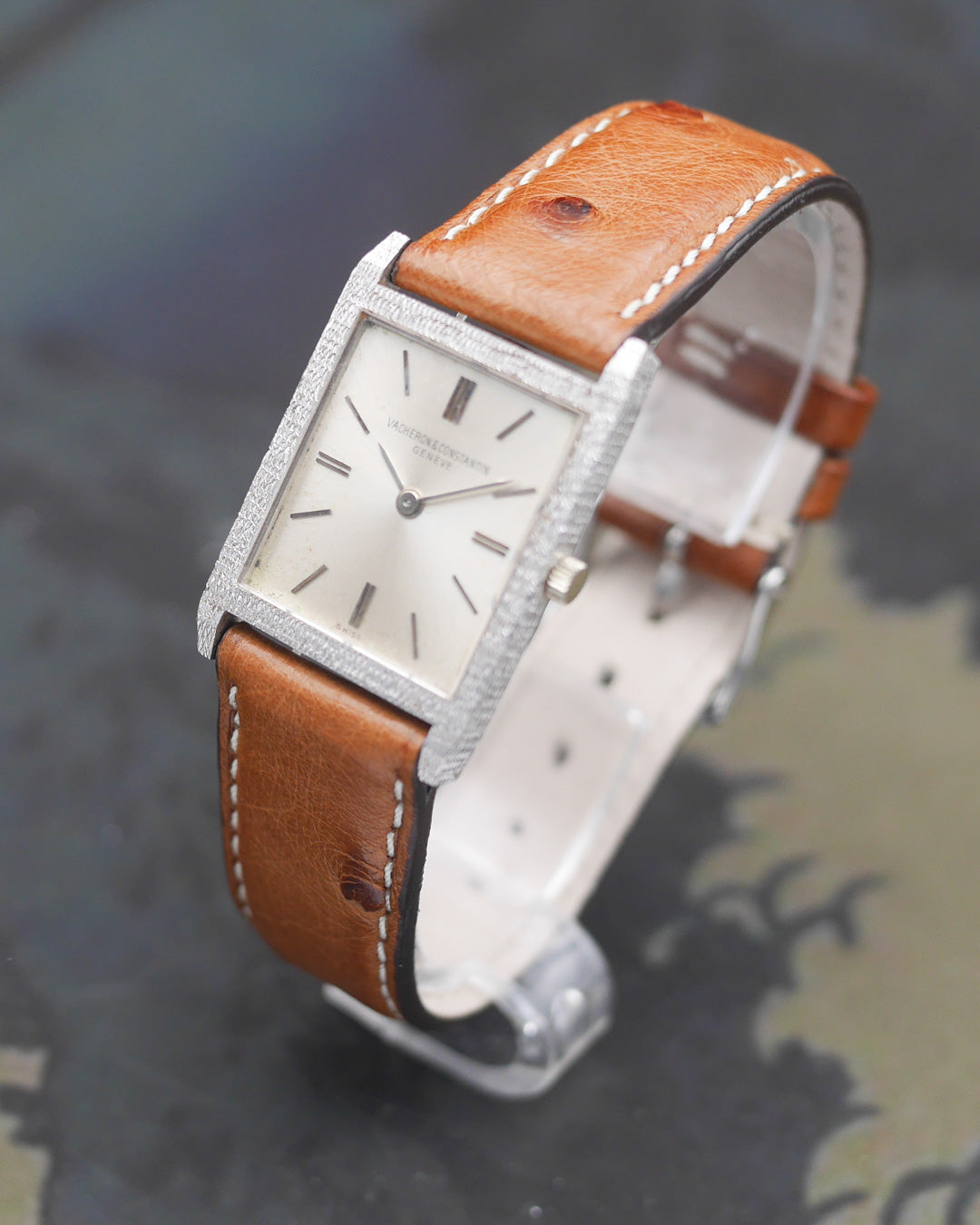1970's Vacheron Constantin "Tank" in 18k white gold