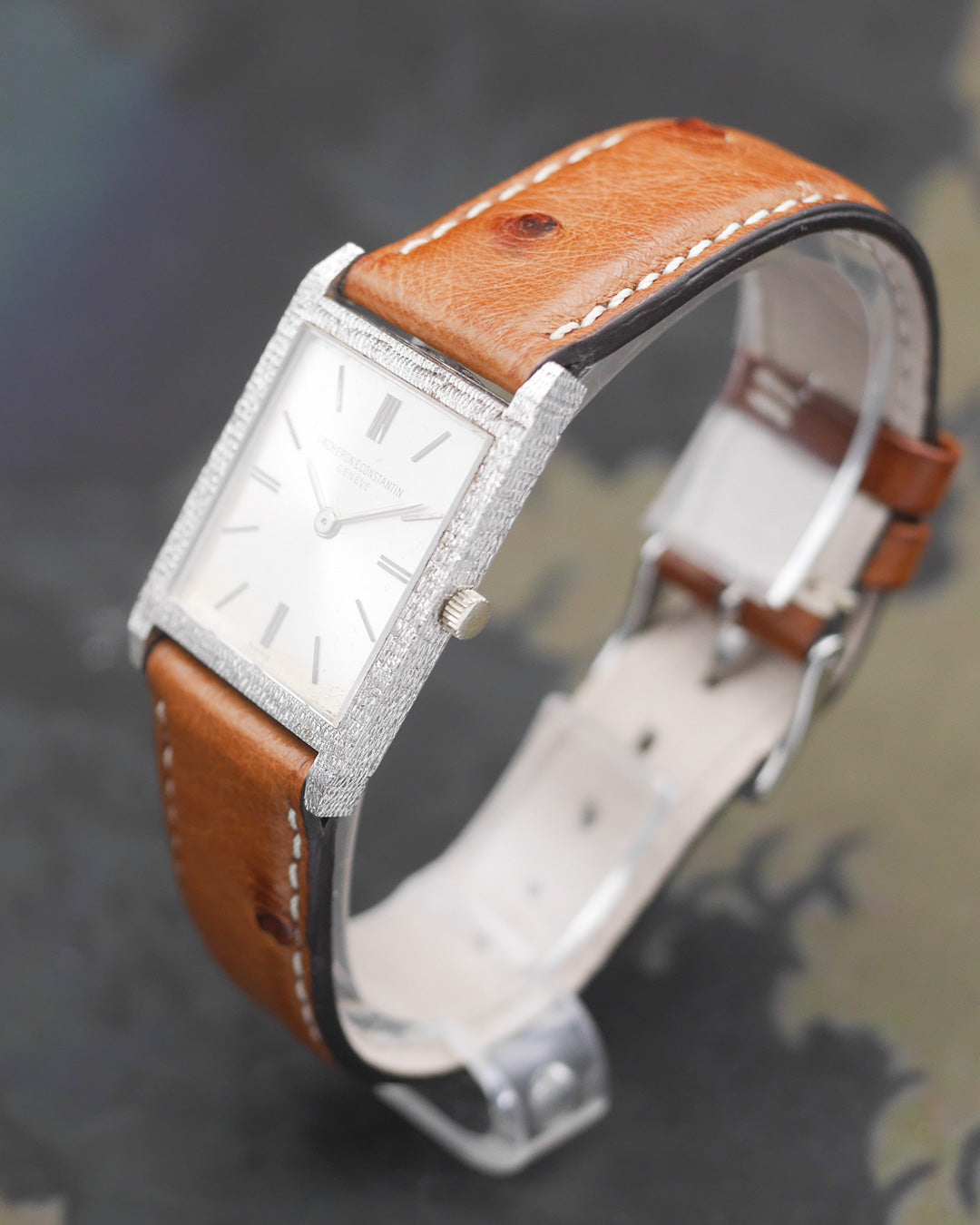 1970's Vacheron Constantin "Tank" in 18k white gold