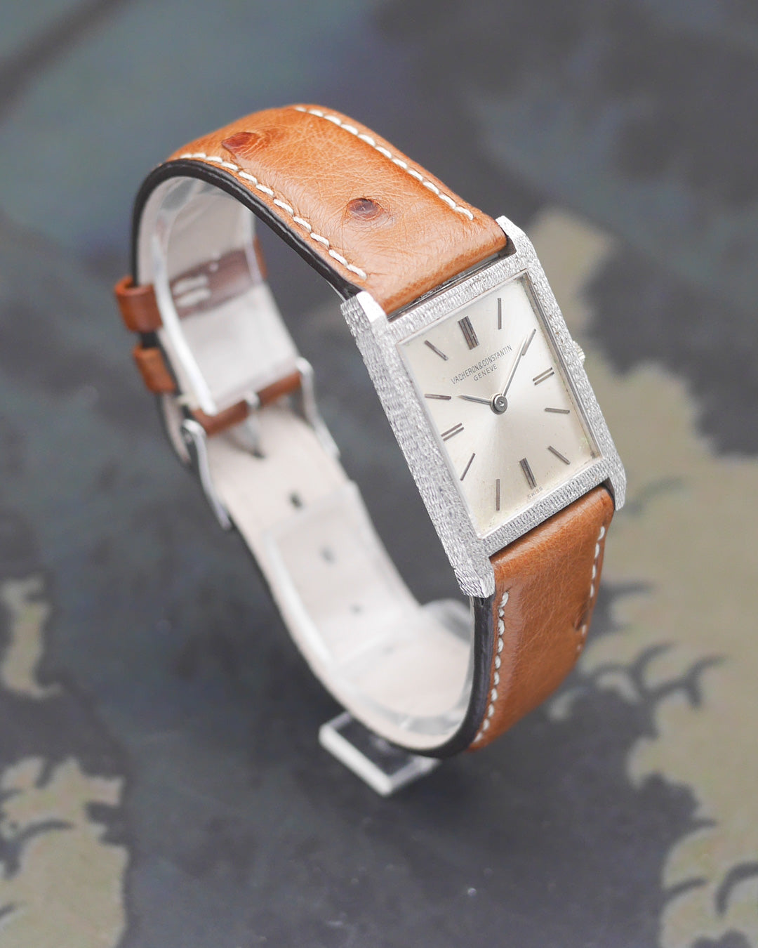 1970's Vacheron Constantin "Tank" in 18k white gold