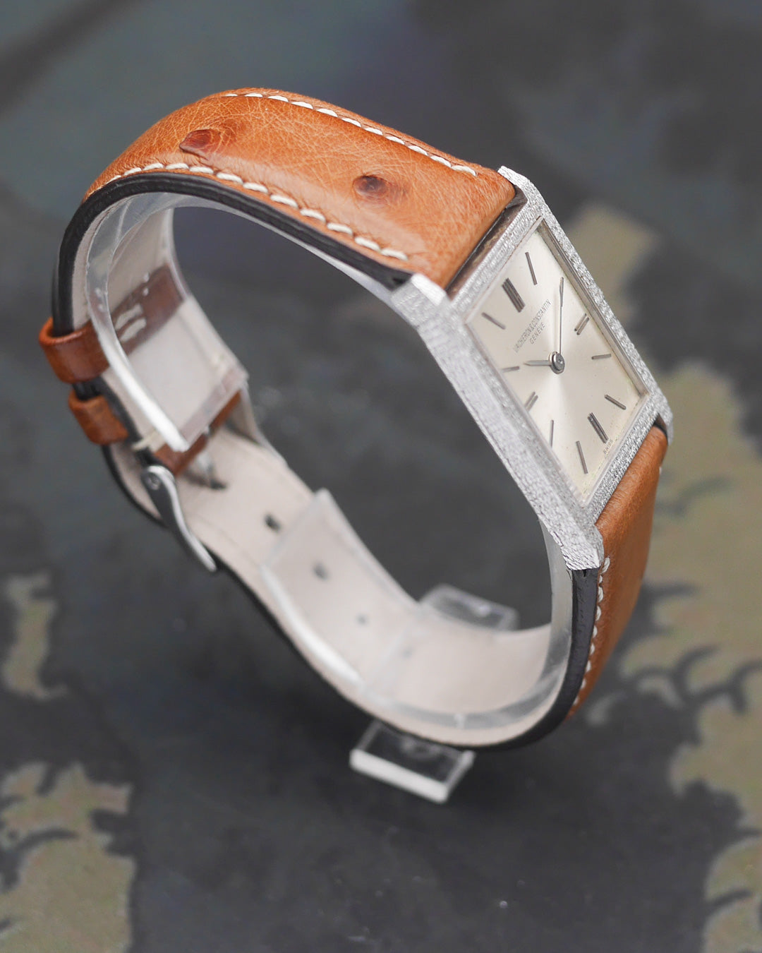 1970's Vacheron Constantin "Tank" in 18k white gold