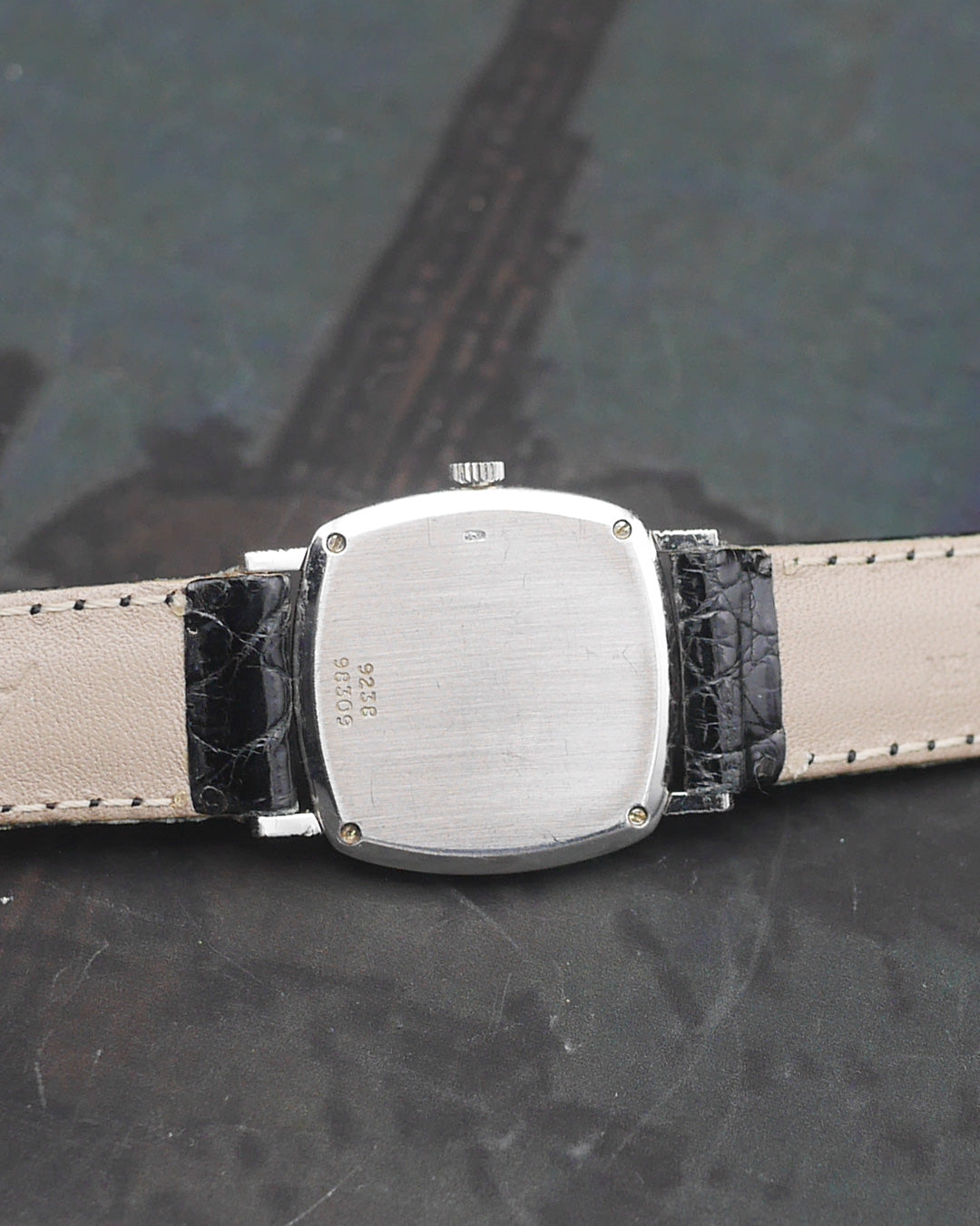 1970's Piaget tradition in 18k white gold with "Palace" decor