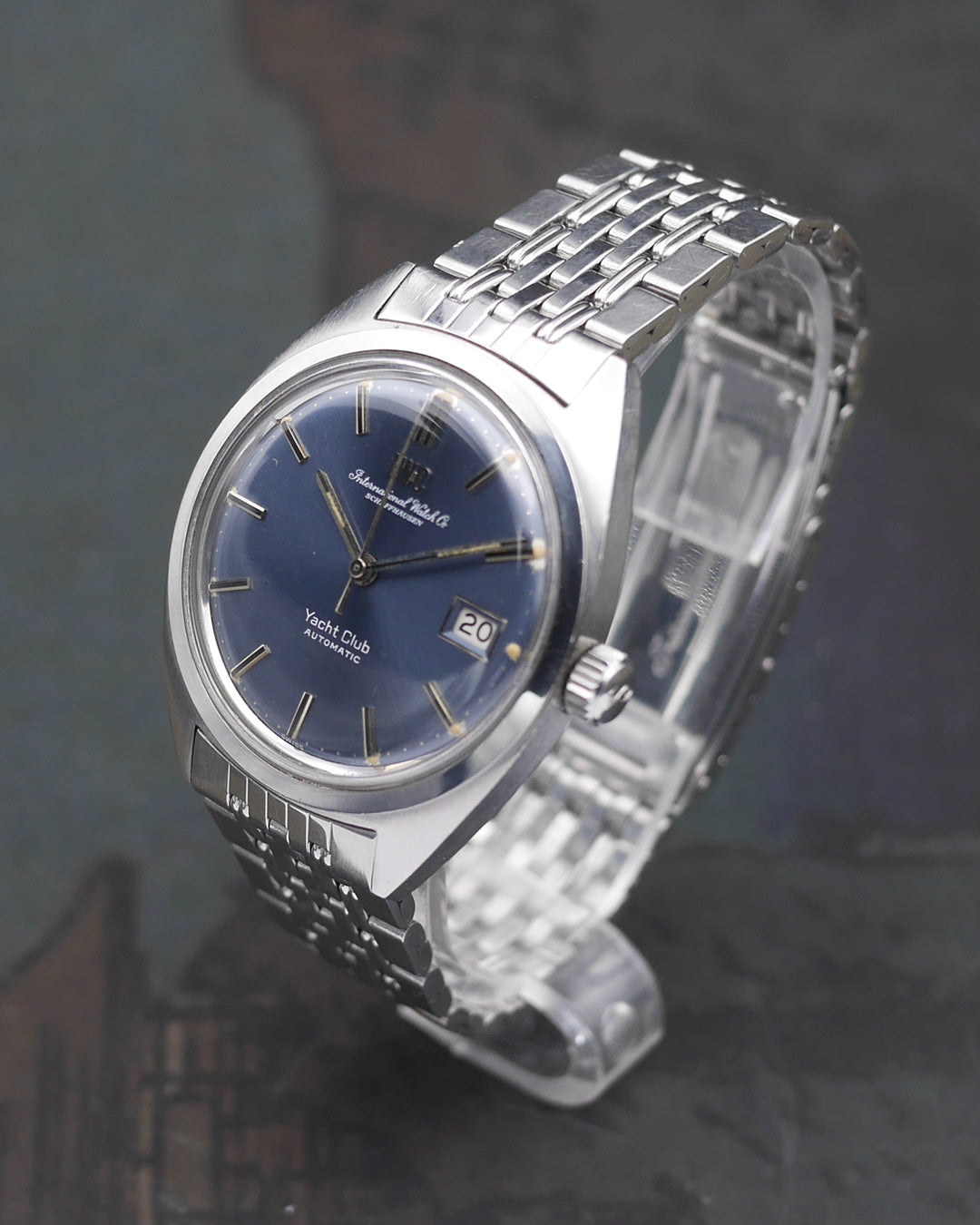 1960s IWC Yacht Club ref.811 blue dial with original Gay Frères bracelet