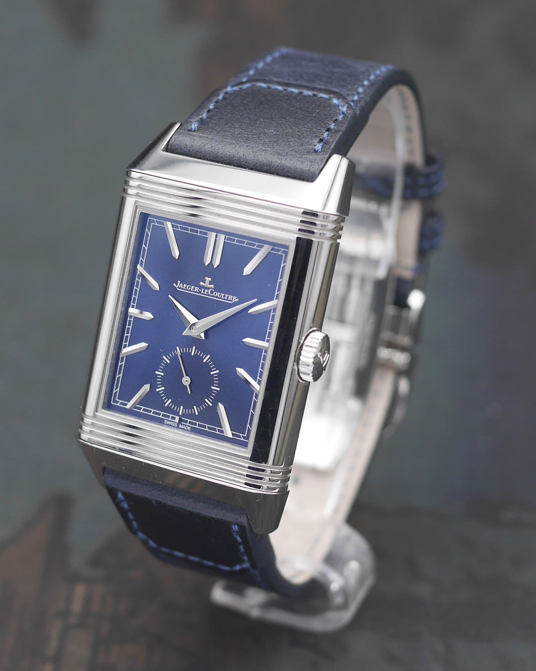 2022 Jaeger-Lecoultre Reverso Tribute ref. Q3988482 blue & white dial - Full set