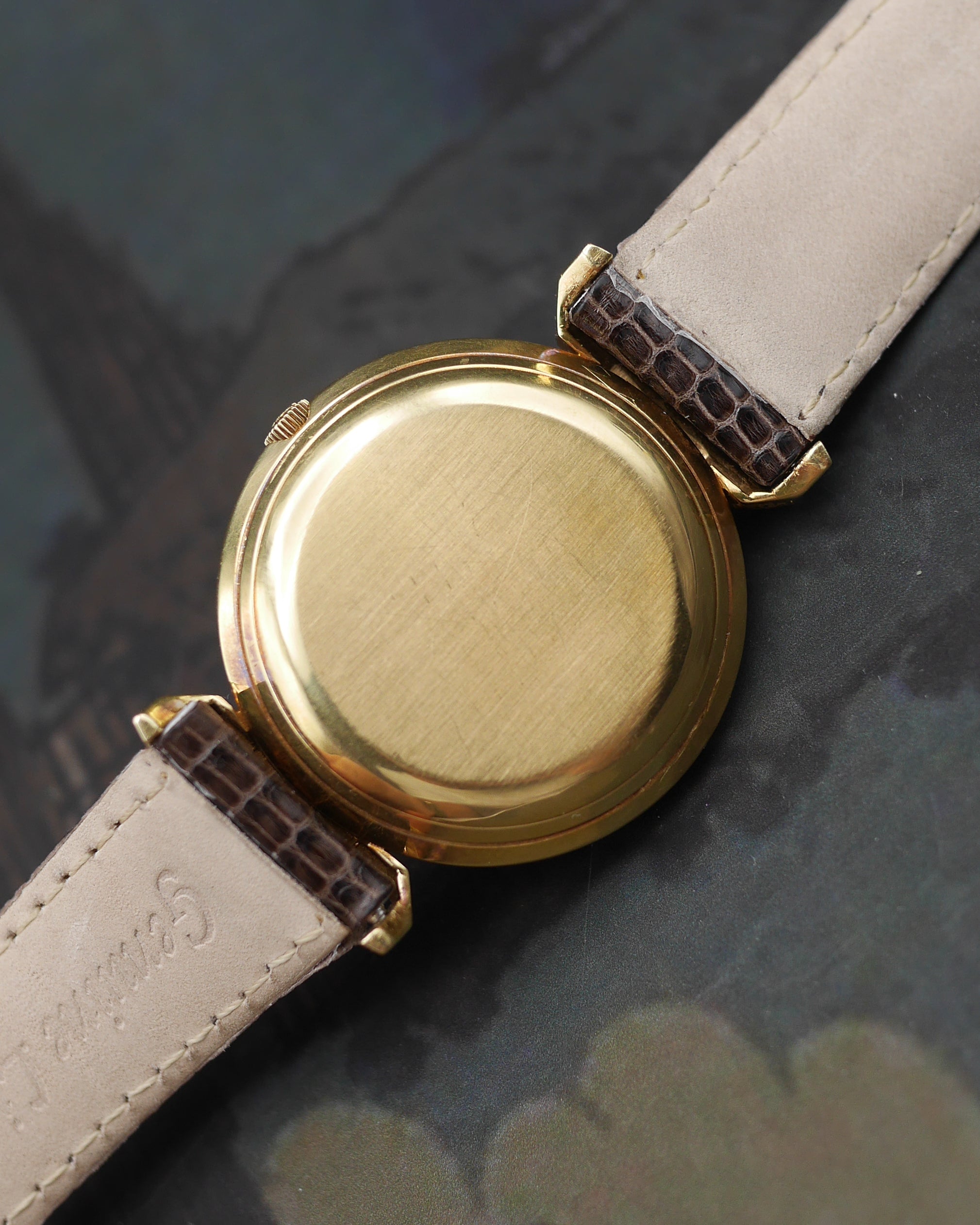 1958 IWC De Luxe "Flying Lugs" double signed Türler with its Certificate
