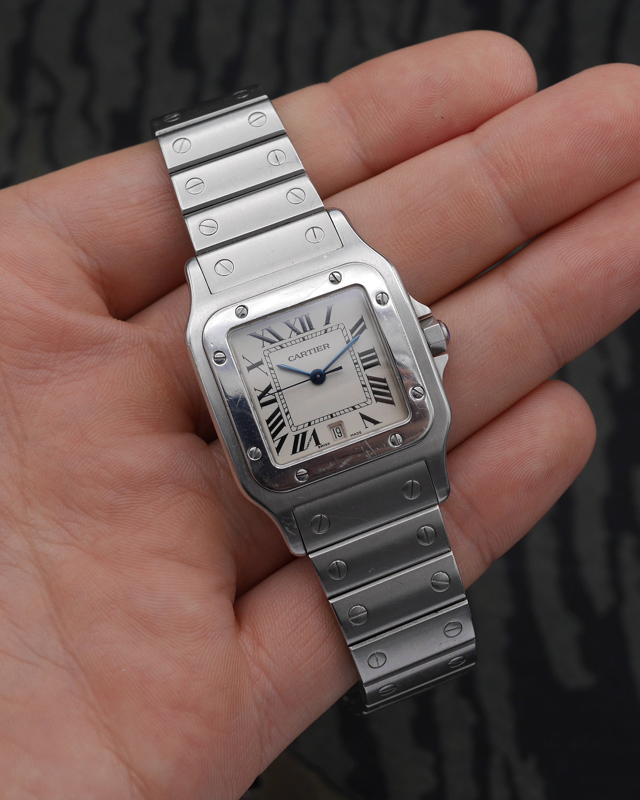 2005 Cartier Santos Galbée ref. 1564 with complete bracelet and papers
