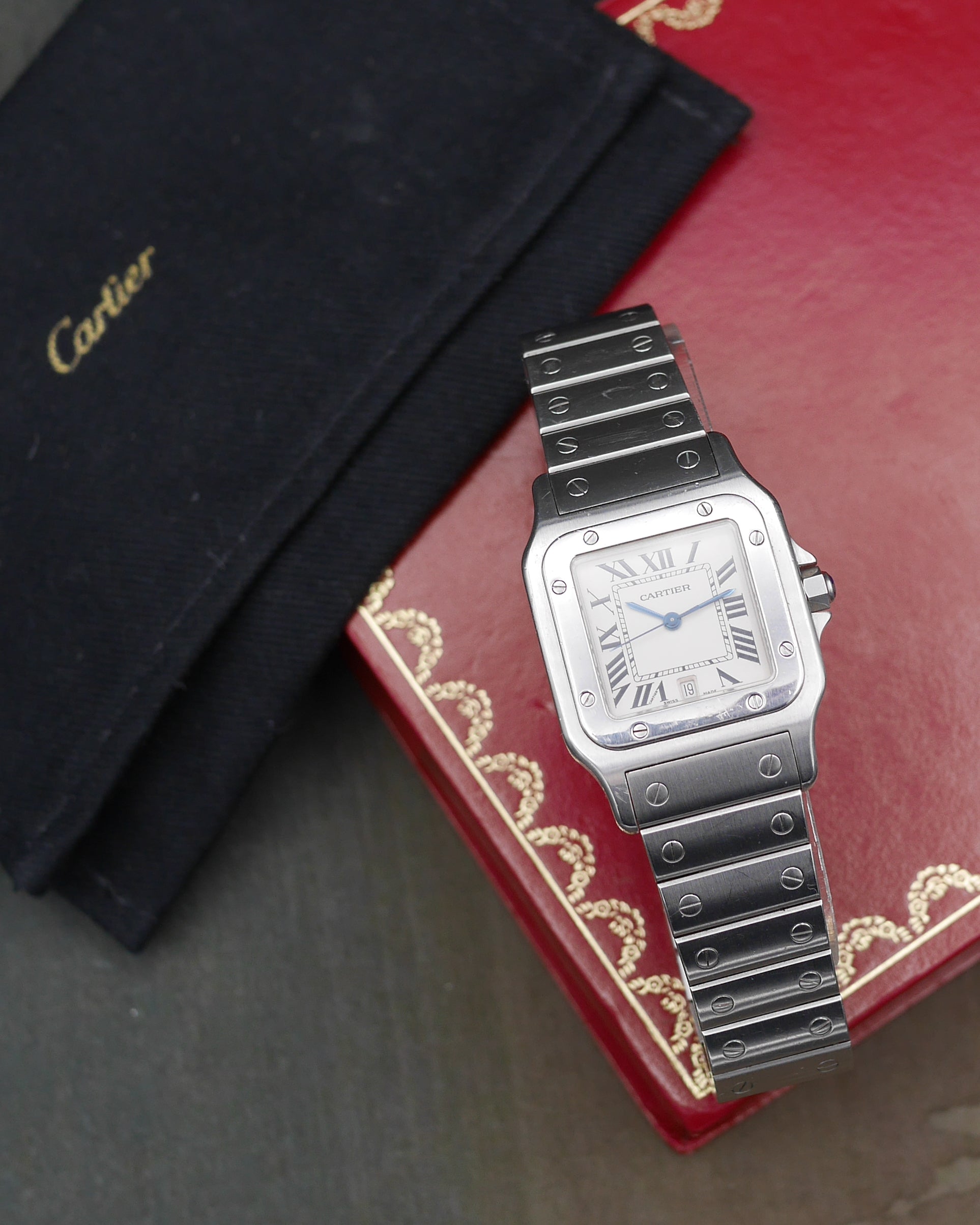 2005 Cartier Santos Galbée ref. 1564 with complete bracelet and papers