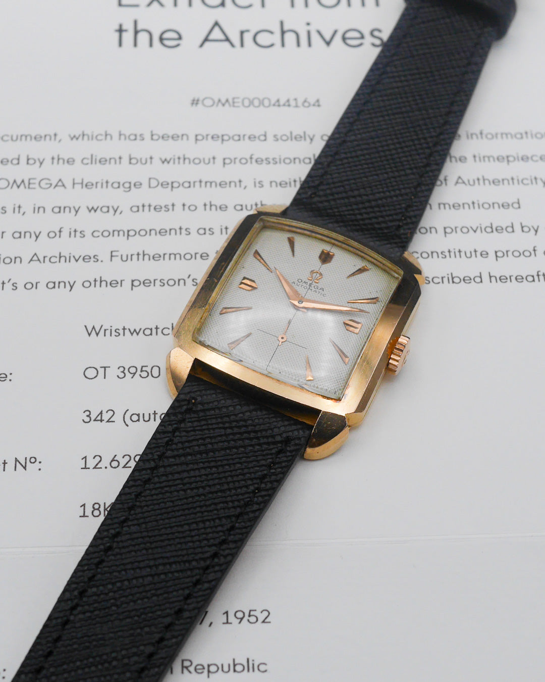 1952 Omega ref. 3950 "Cioccolatone" in pink gold