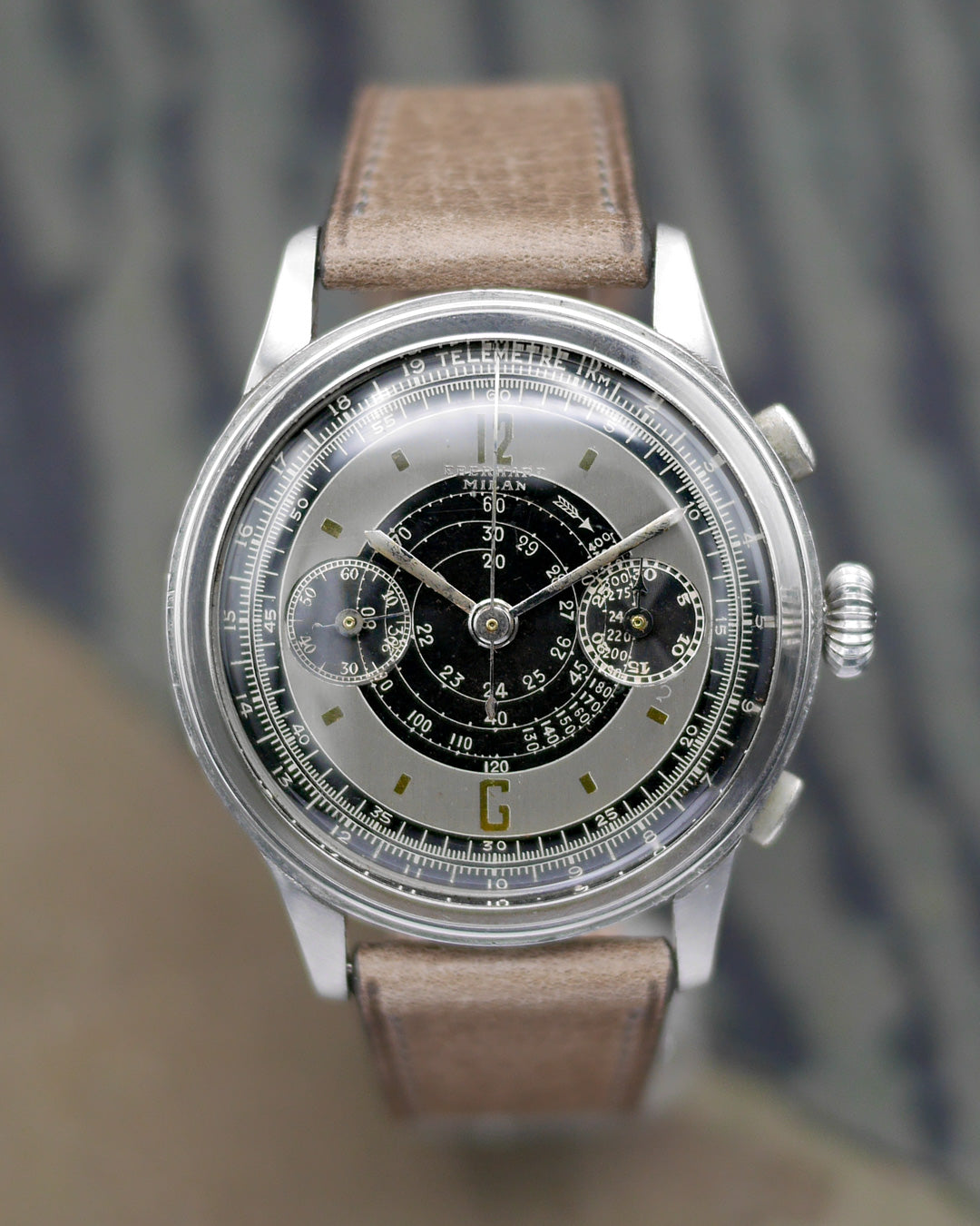 1940s Eberhard Milan oversized chronograph in steel
