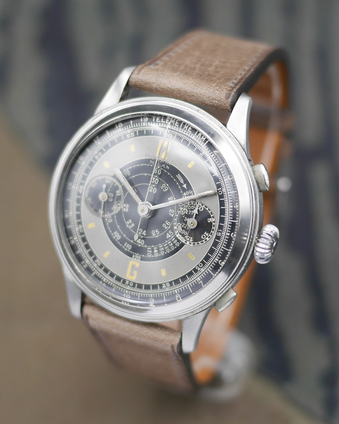 1940s Eberhard Milan oversized chronograph in steel