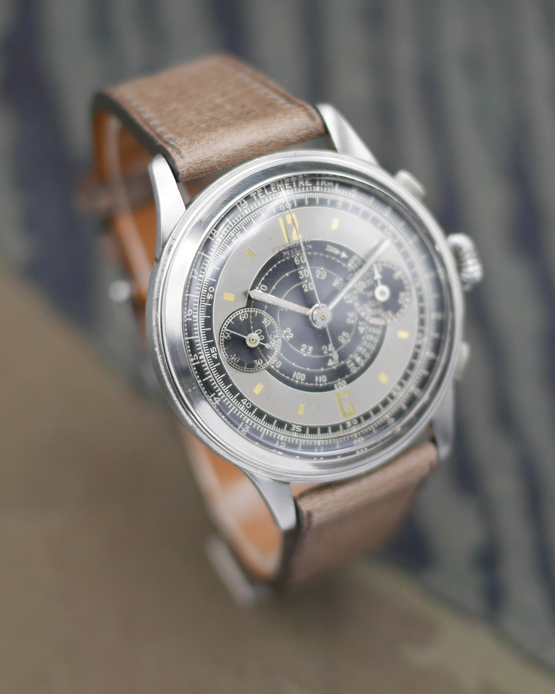 1940s Eberhard Milan oversized chronograph in steel