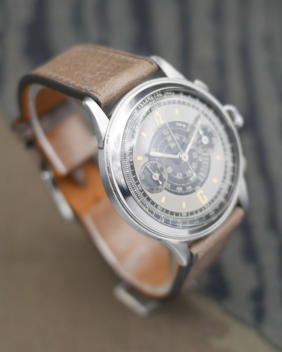 1940s Eberhard Milan oversized chronograph in steel