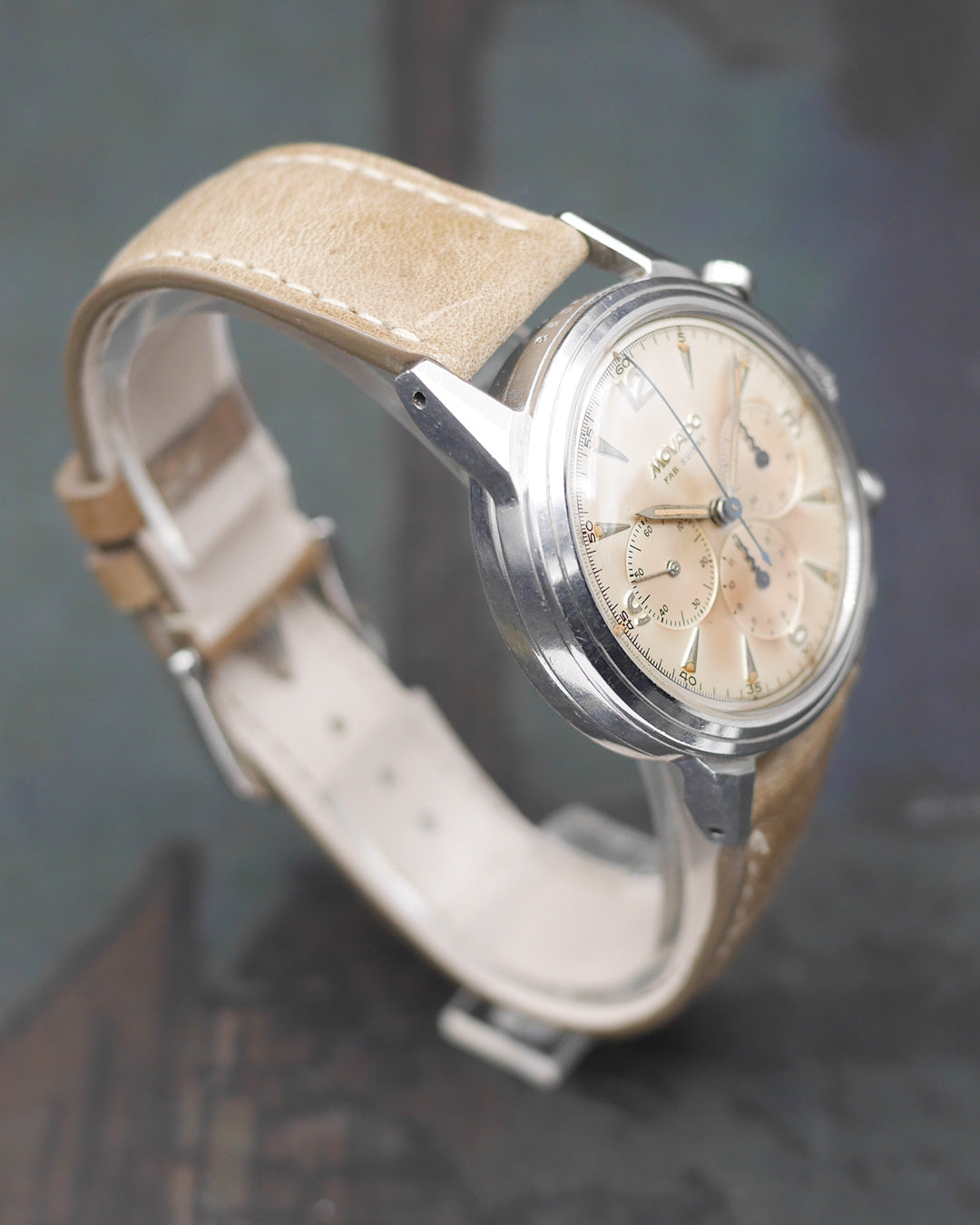 1950s Movado chronograph ref. 19038 with radium dial