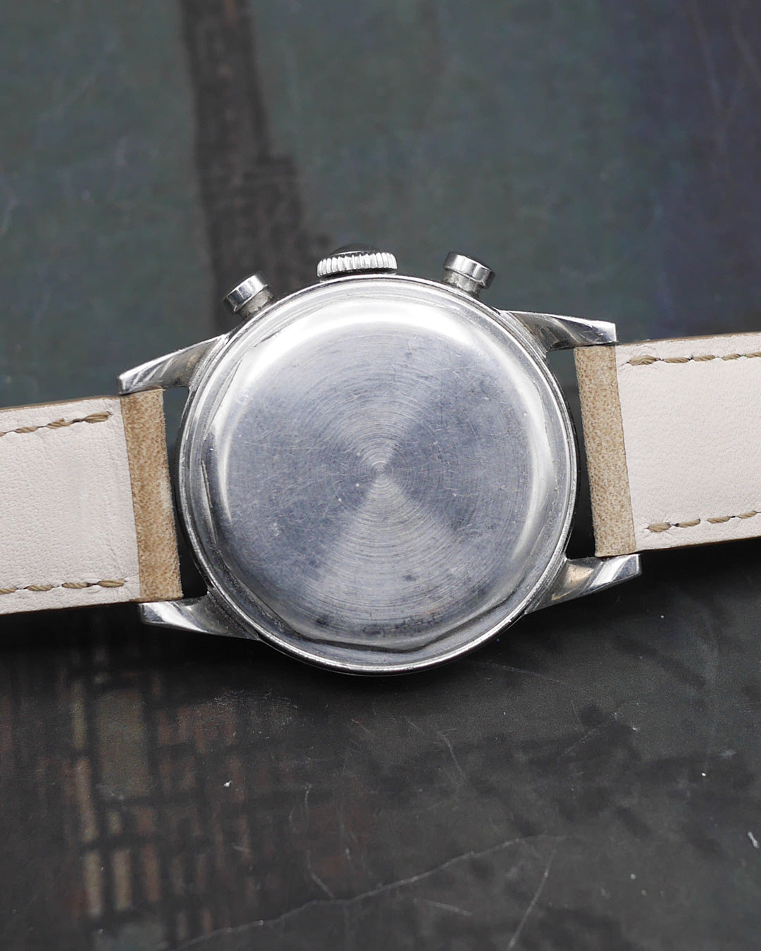 1950s Movado chronograph ref. 19038 with radium dial
