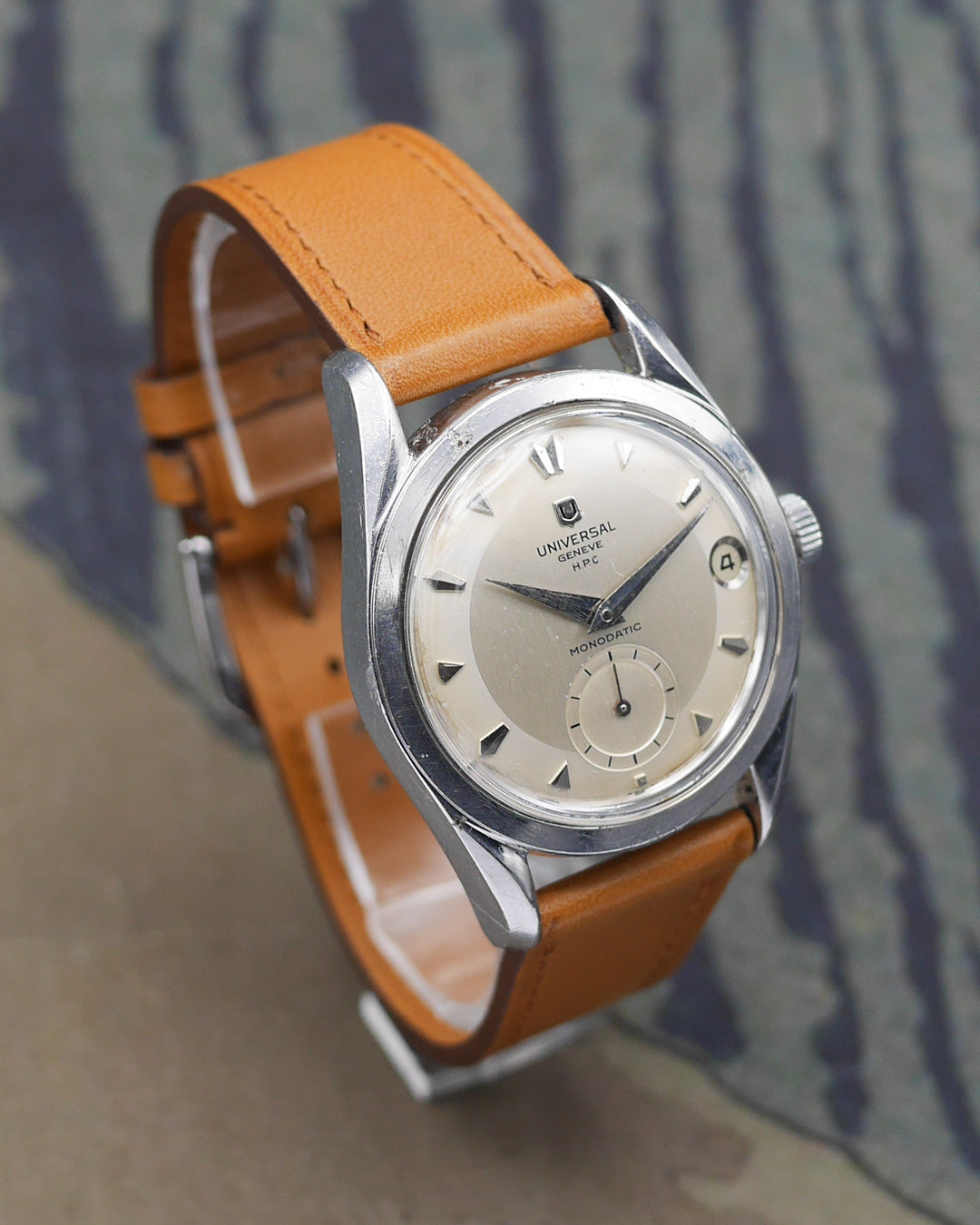 1950s Universal Geneve Monodatic made for Henrique Pfeffer Caracas
