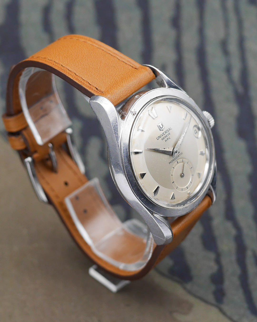 1950s Universal Geneve Monodatic made for Henrique Pfeffer Caracas