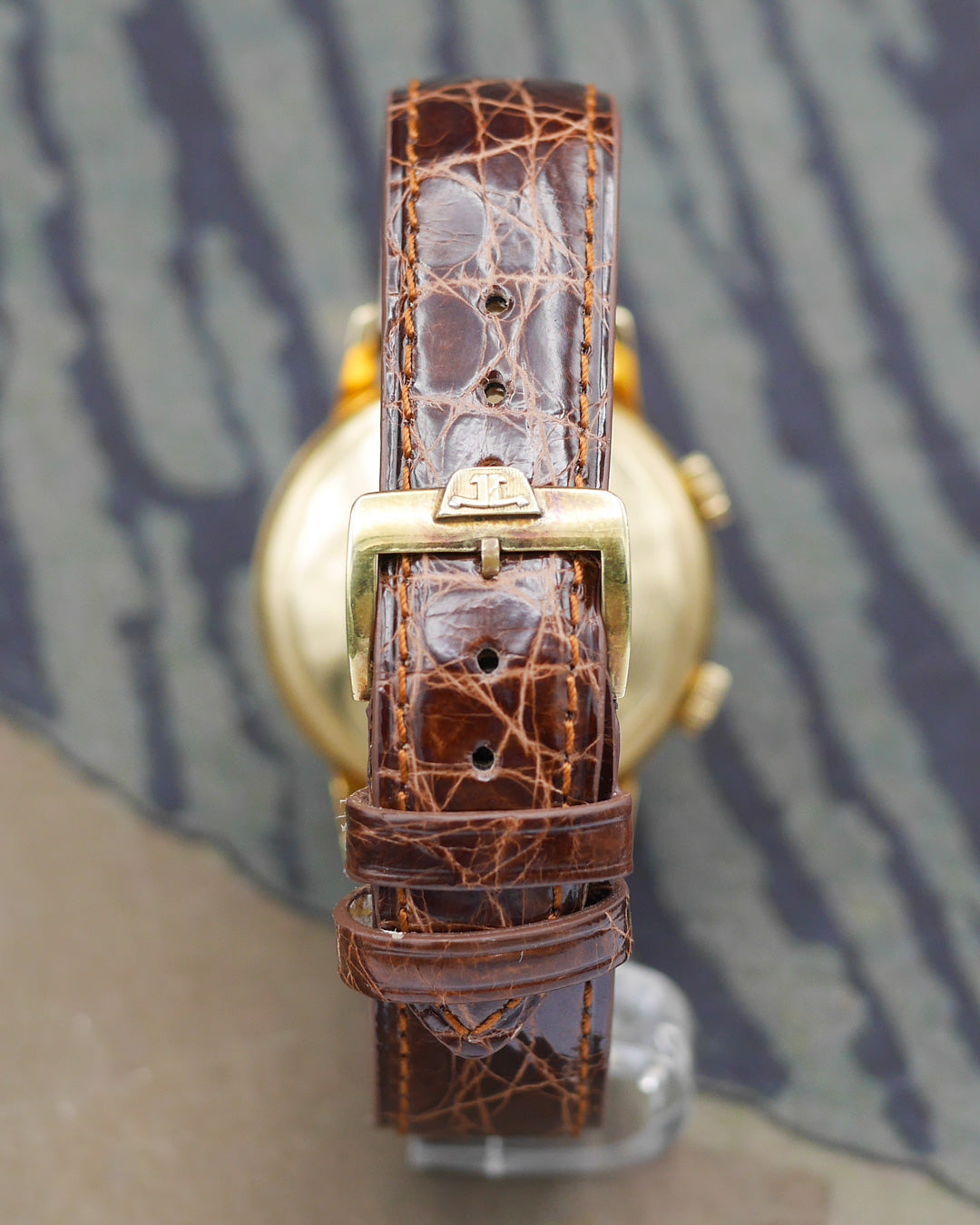 1970s Jaeger-Lecoultre Memovox "Speed Beat" in 18kt gold ref. 875.21
