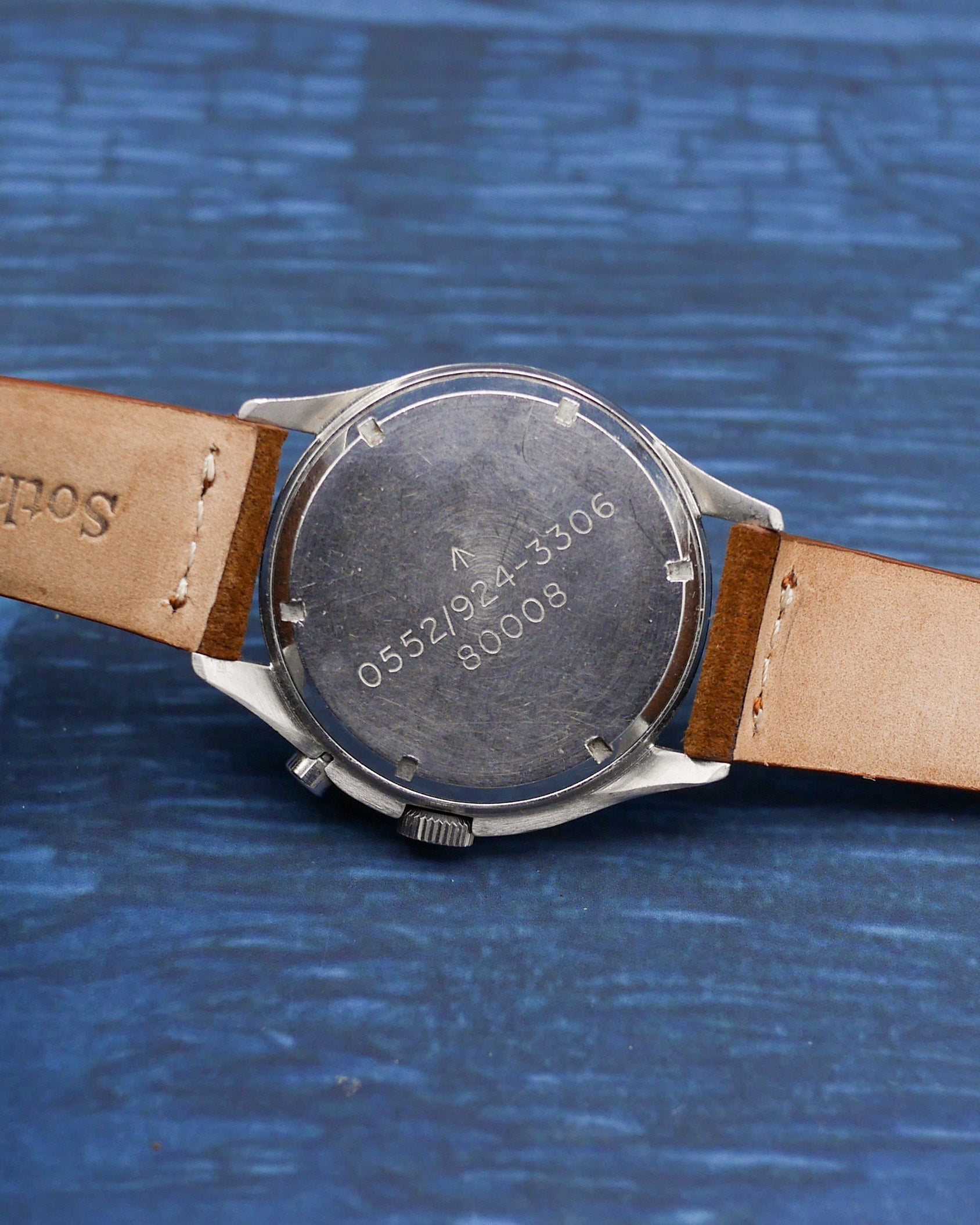 1960s Lemania monopusher chronograph made for the Royal Navy