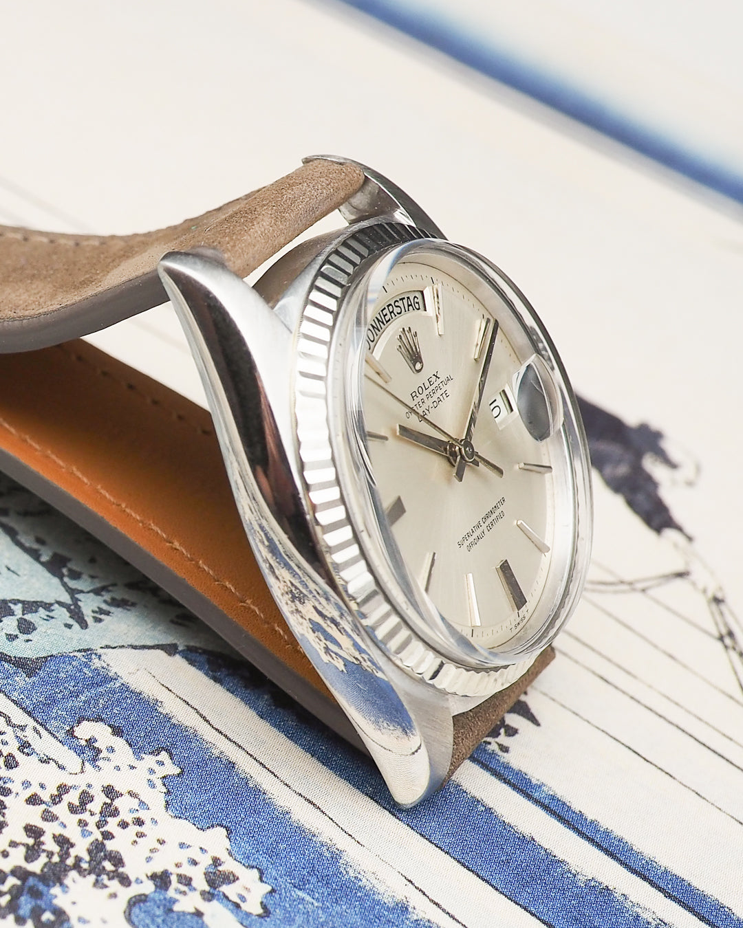 1971 Rolex Day-Date 1803 White Gold doorstop dial