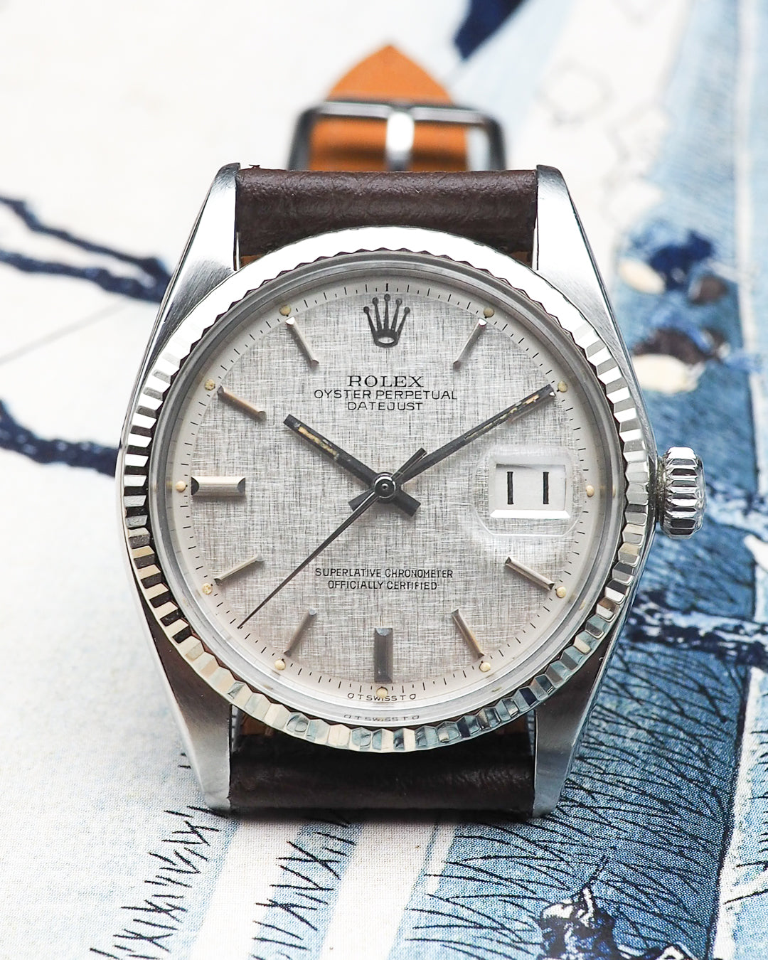 1973 Rolex Datejust Perpetual 1601 with Linen Dial