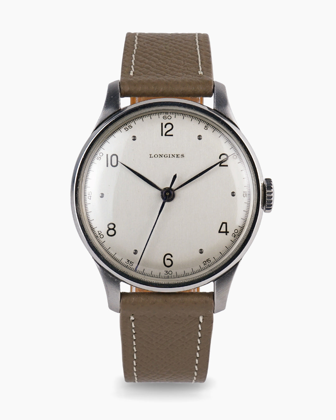 1940s Longines Oversized steel watch ref. 5045
