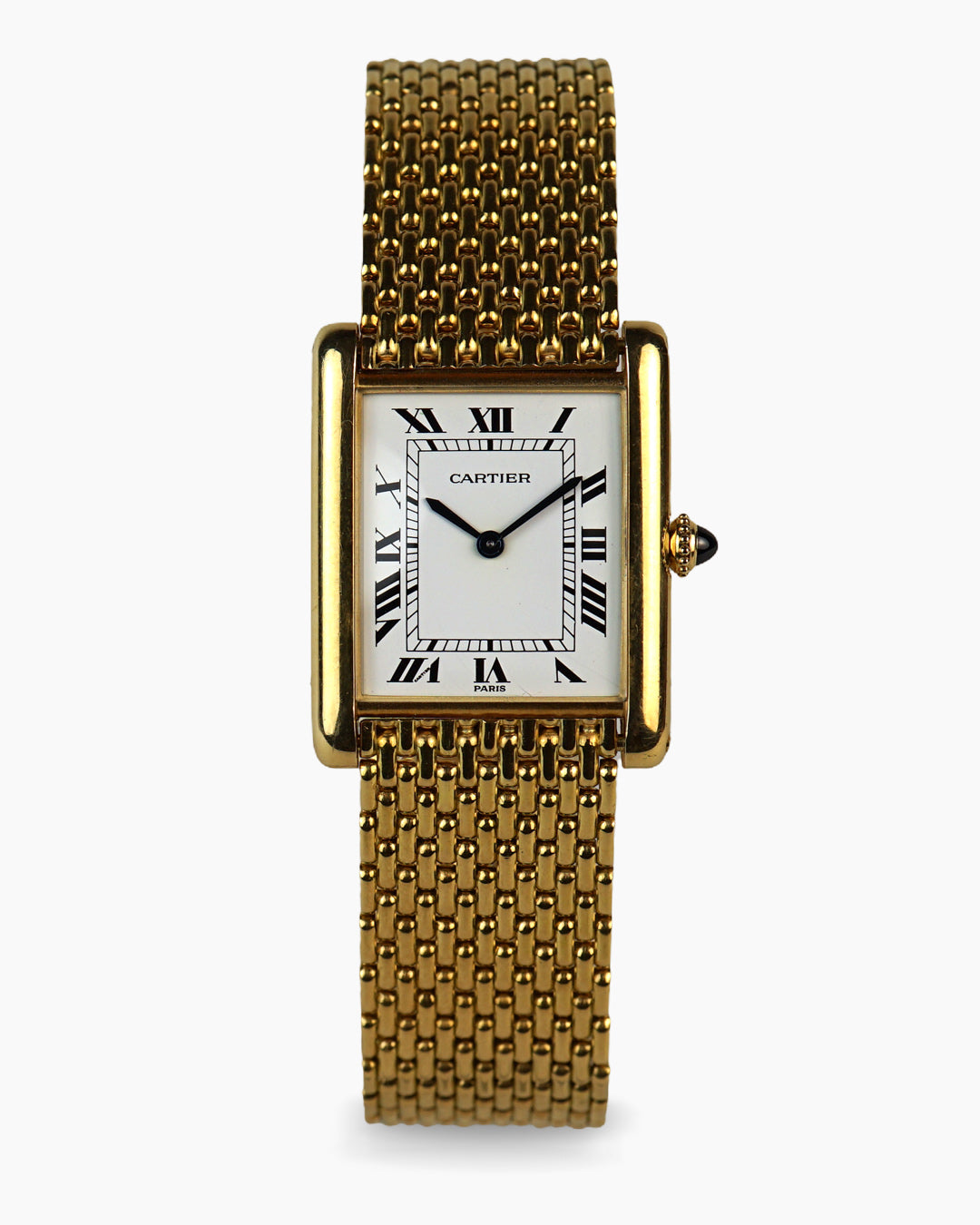 Cartier Tank Extra Plate ref. 96065 on rare BoR Cartier bracelet