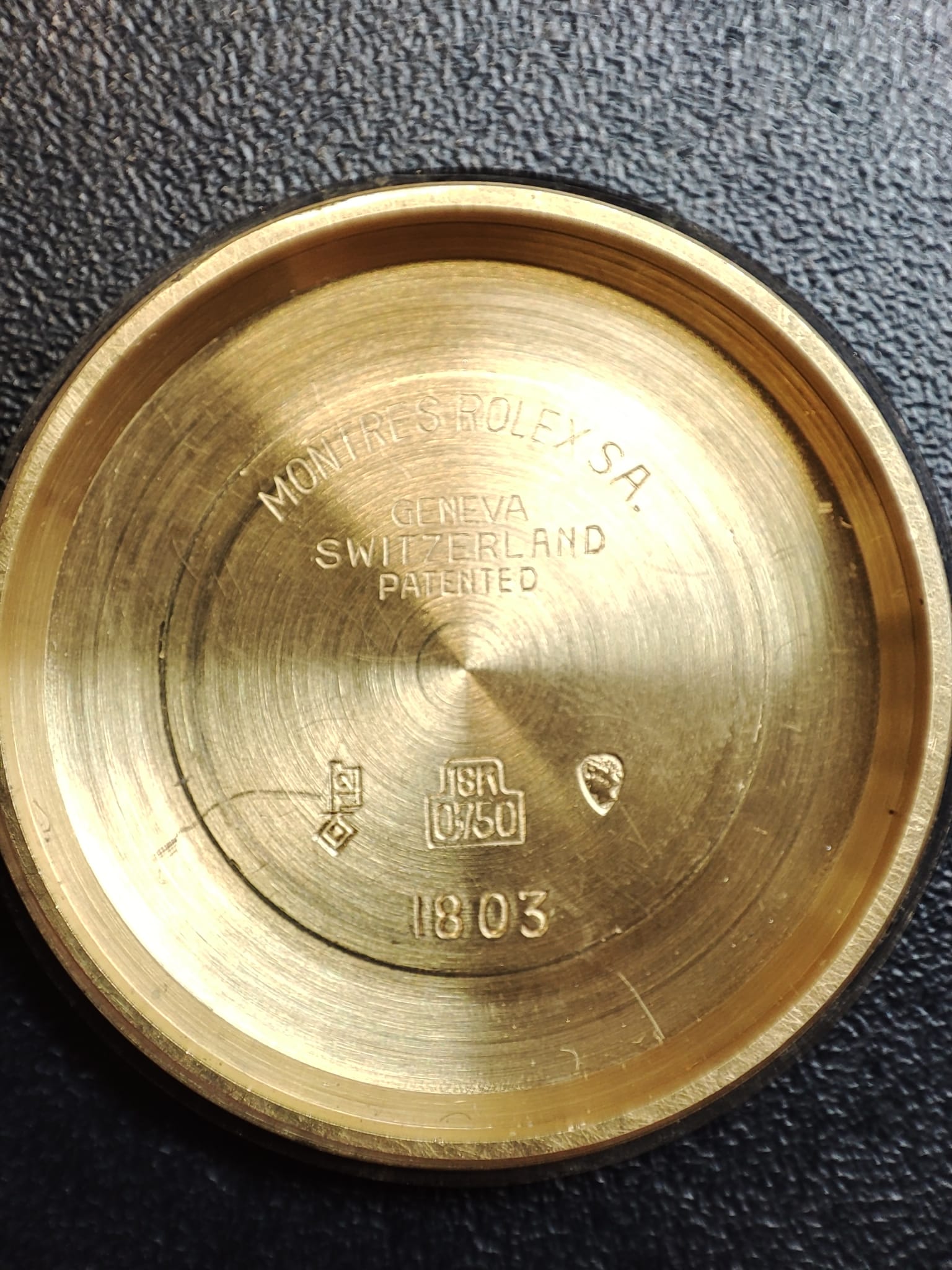 1970 Rolex Day-Date 1803 Yellow Gold doorstop dial