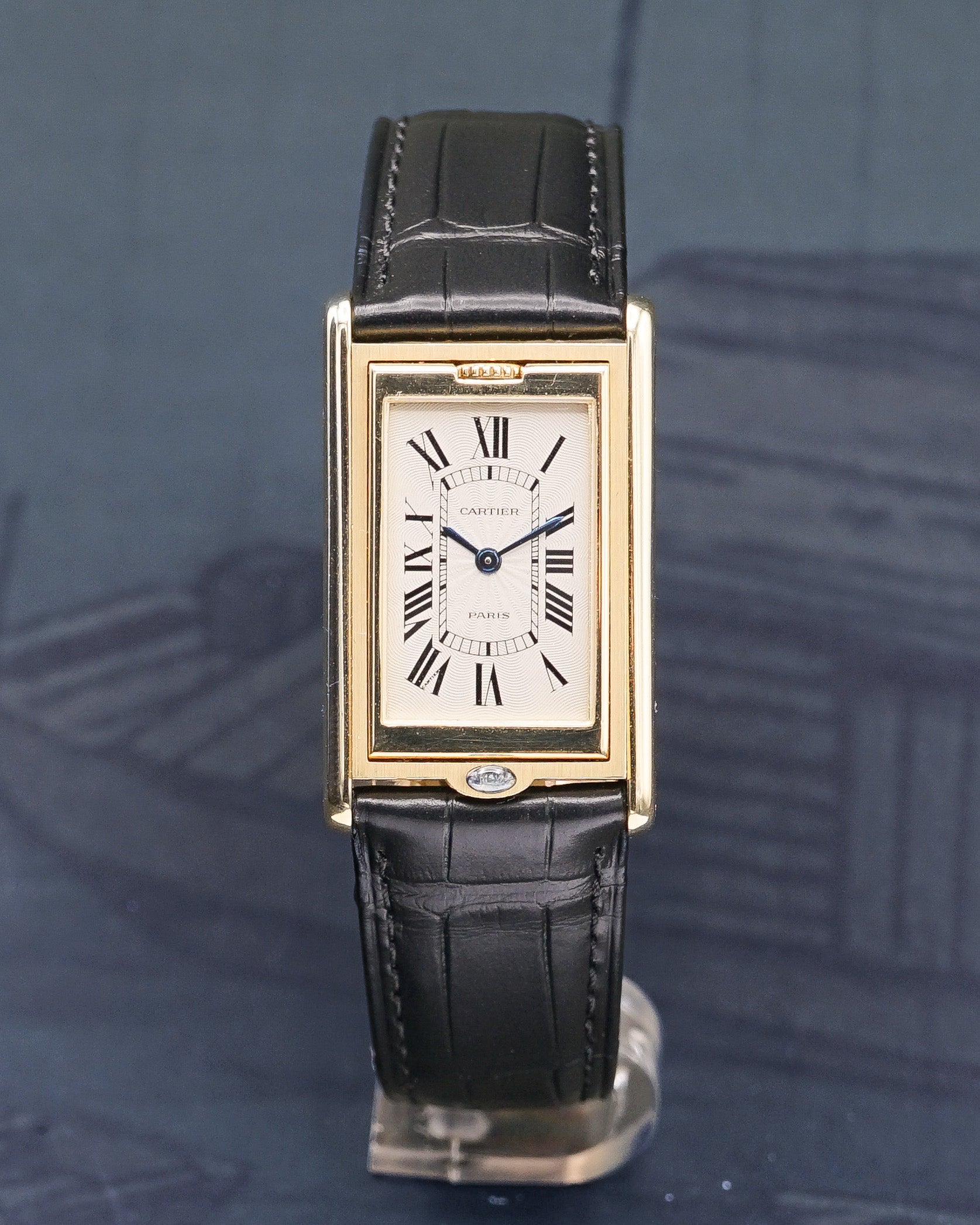 1992 Cartier Paris Tank Basculante  18K Yellow Gold