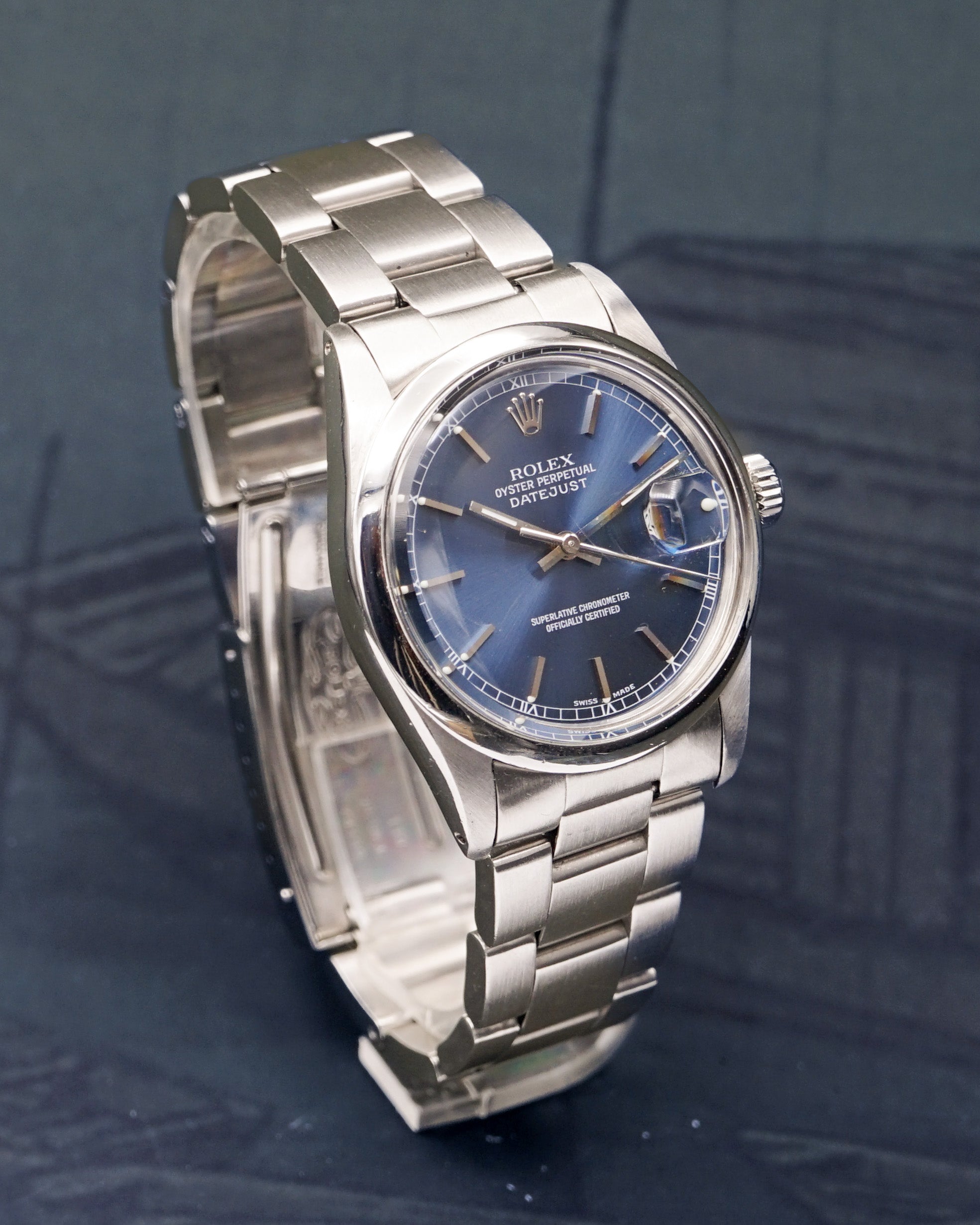 Rolex Oyster Perpetual Datejust ref. 16000 with blue dial