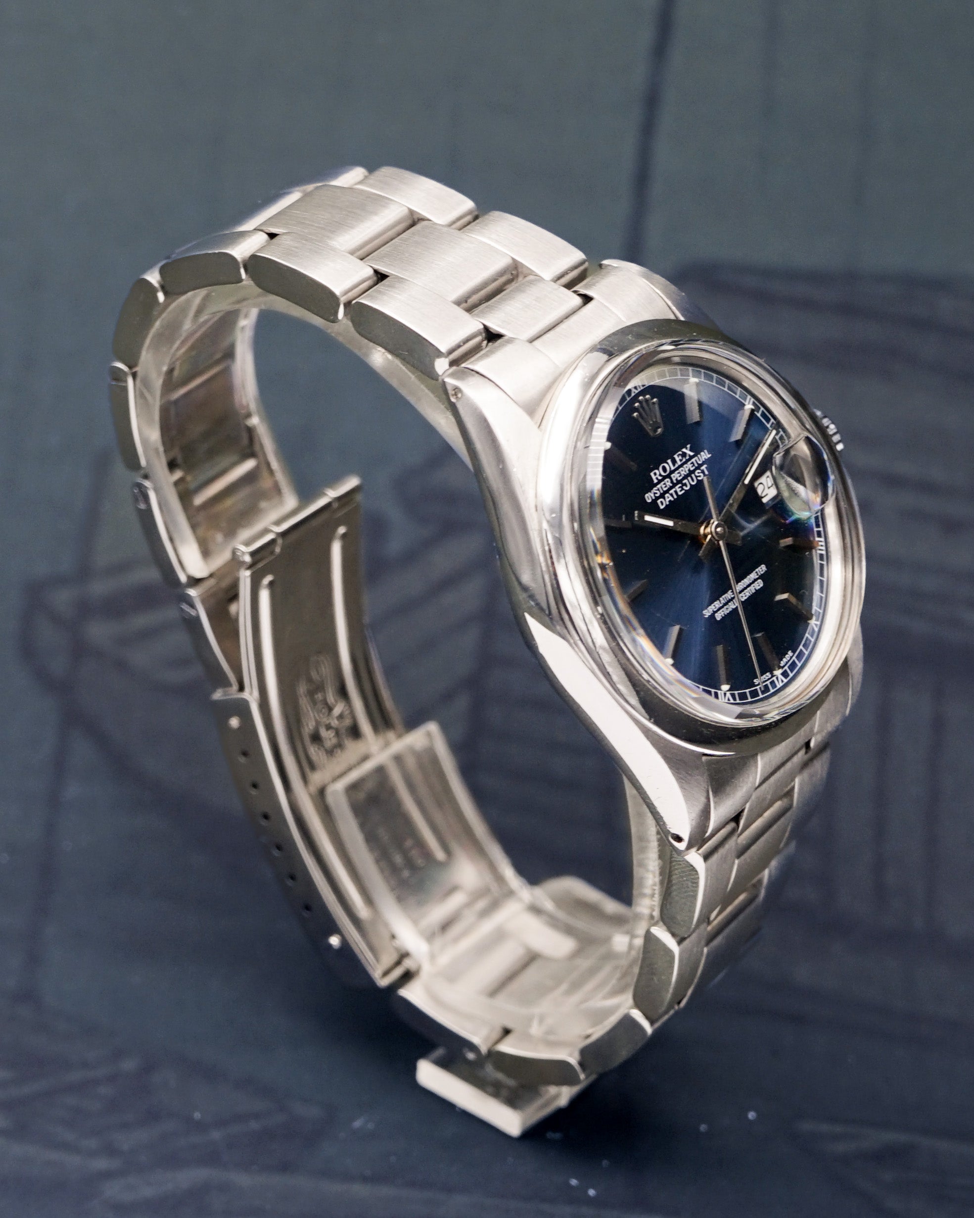 Rolex Oyster Perpetual Datejust ref. 16000 with blue dial