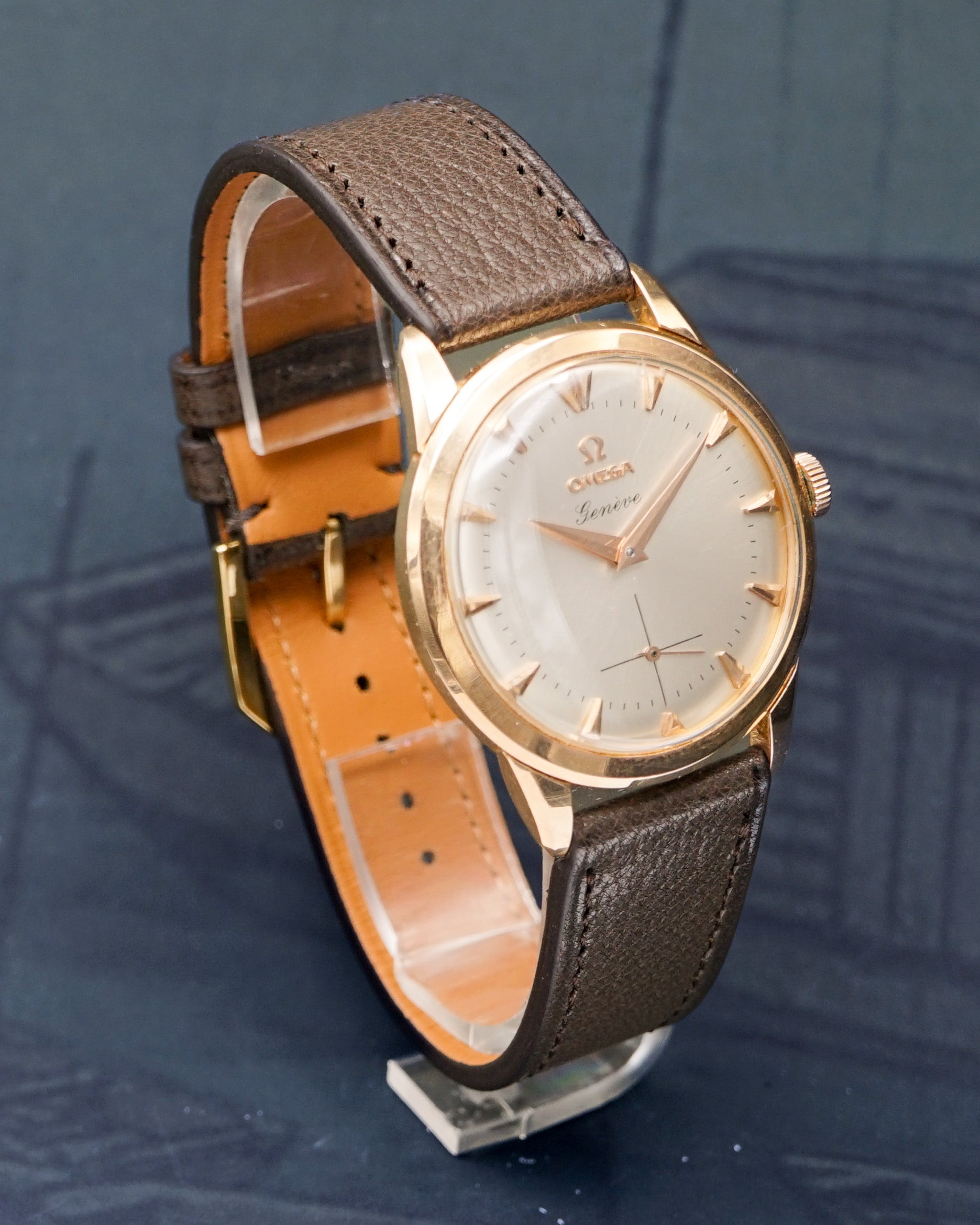 1950s Omega Geneve ref. 2903 in pink gold
