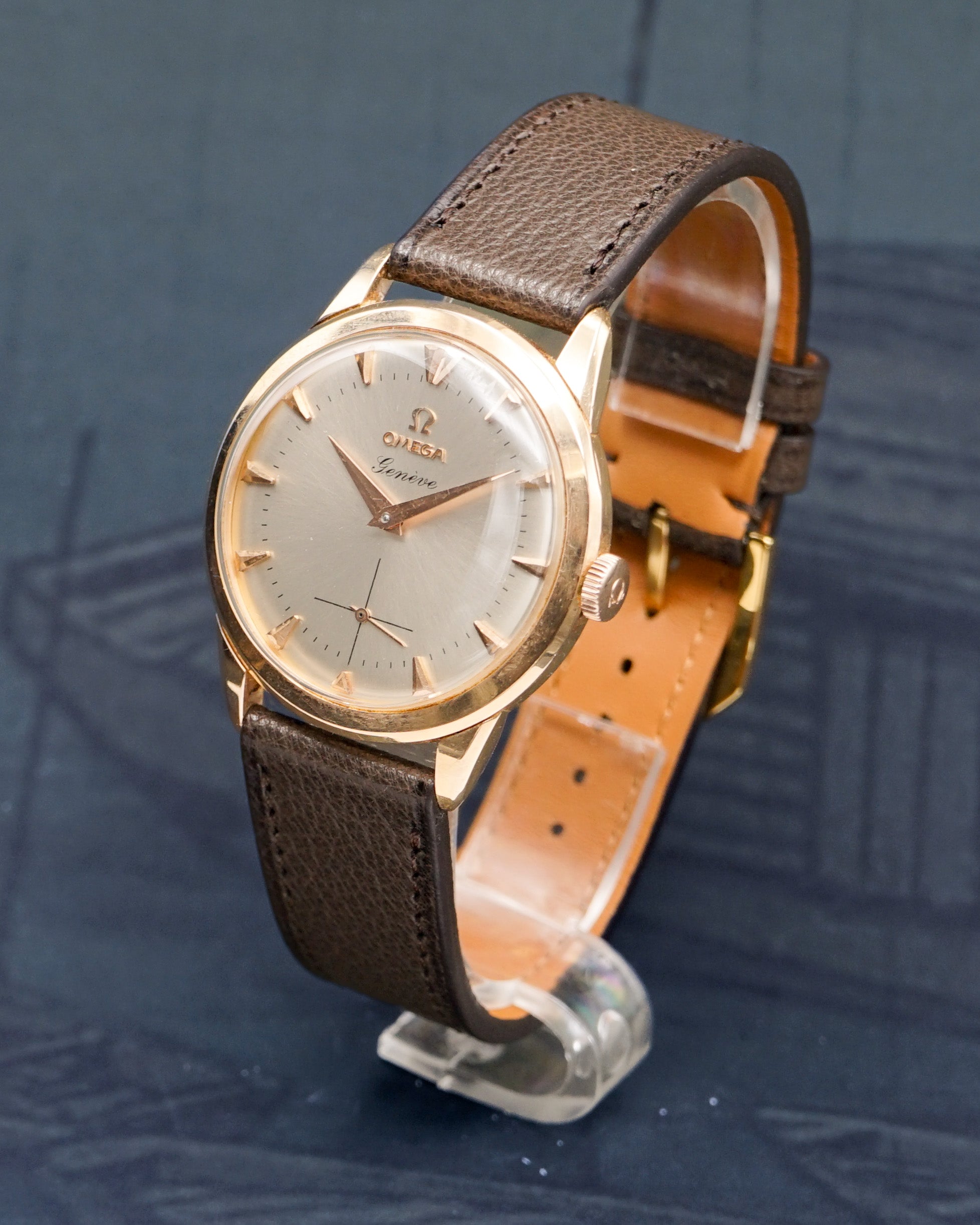 1950s Omega Geneve ref. 2903 in pink gold