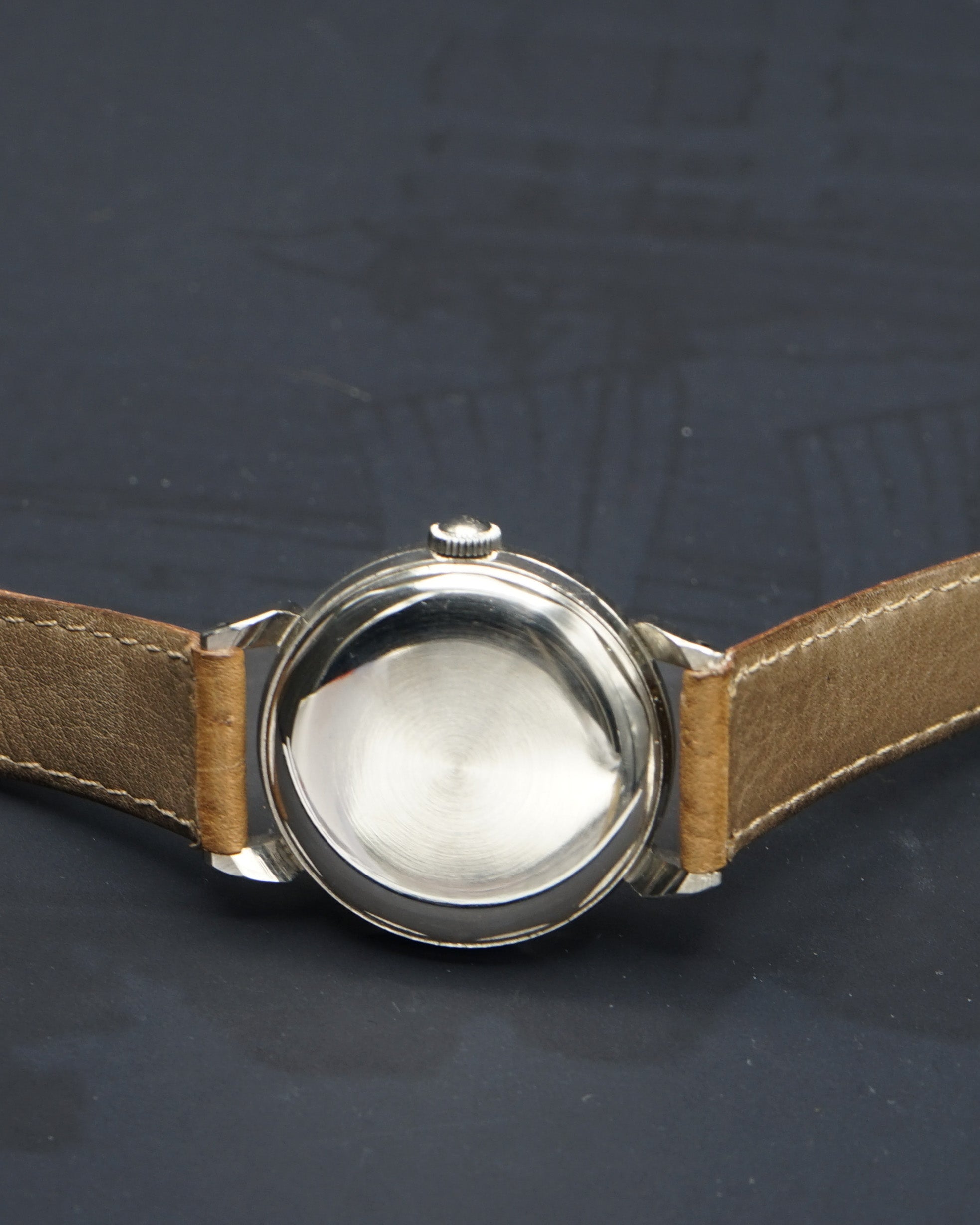 1950s Movado ref. 16151 in stainless steel Borgel case