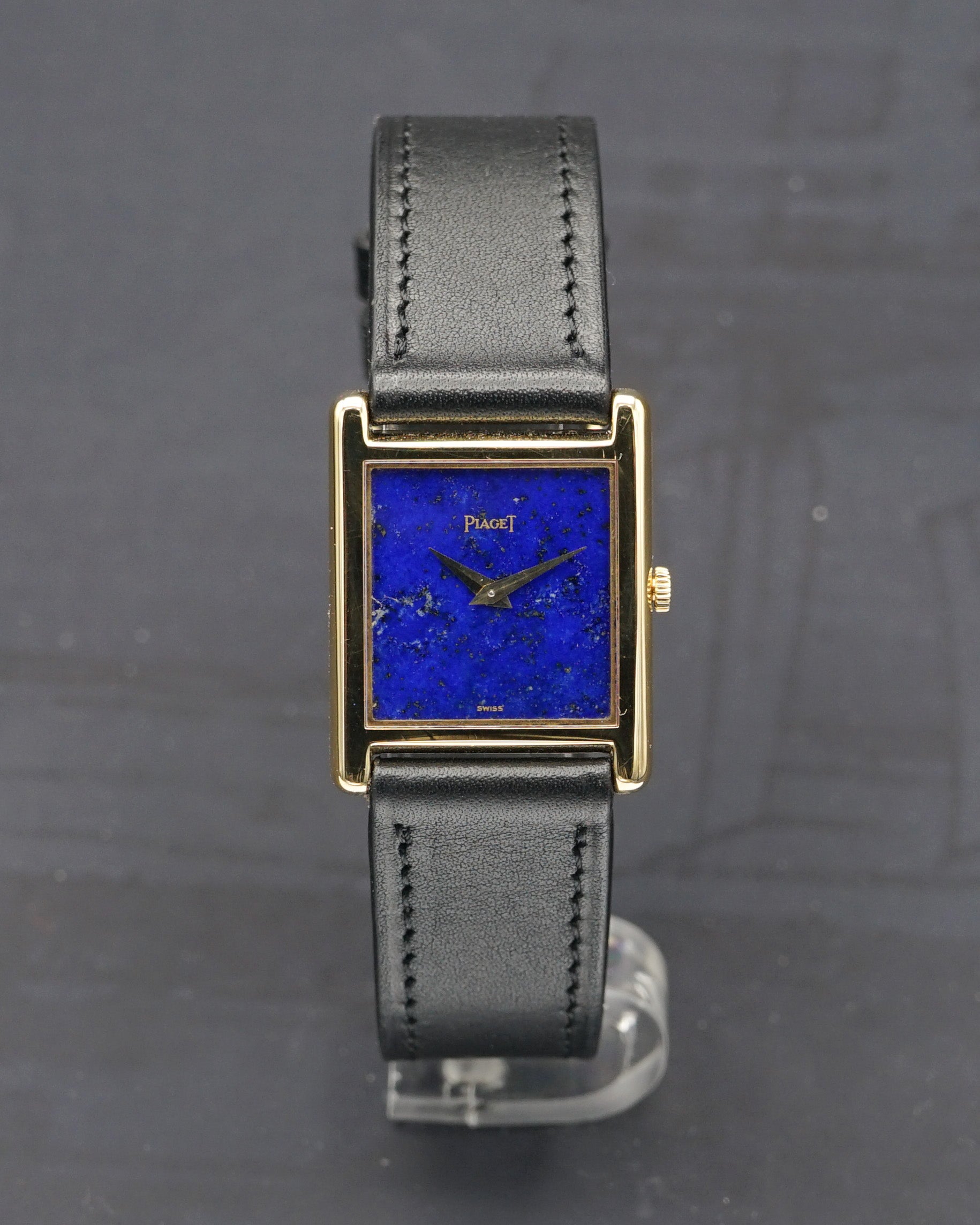 1970s Piaget Tank ref. 90802 with lapis lazuli dial