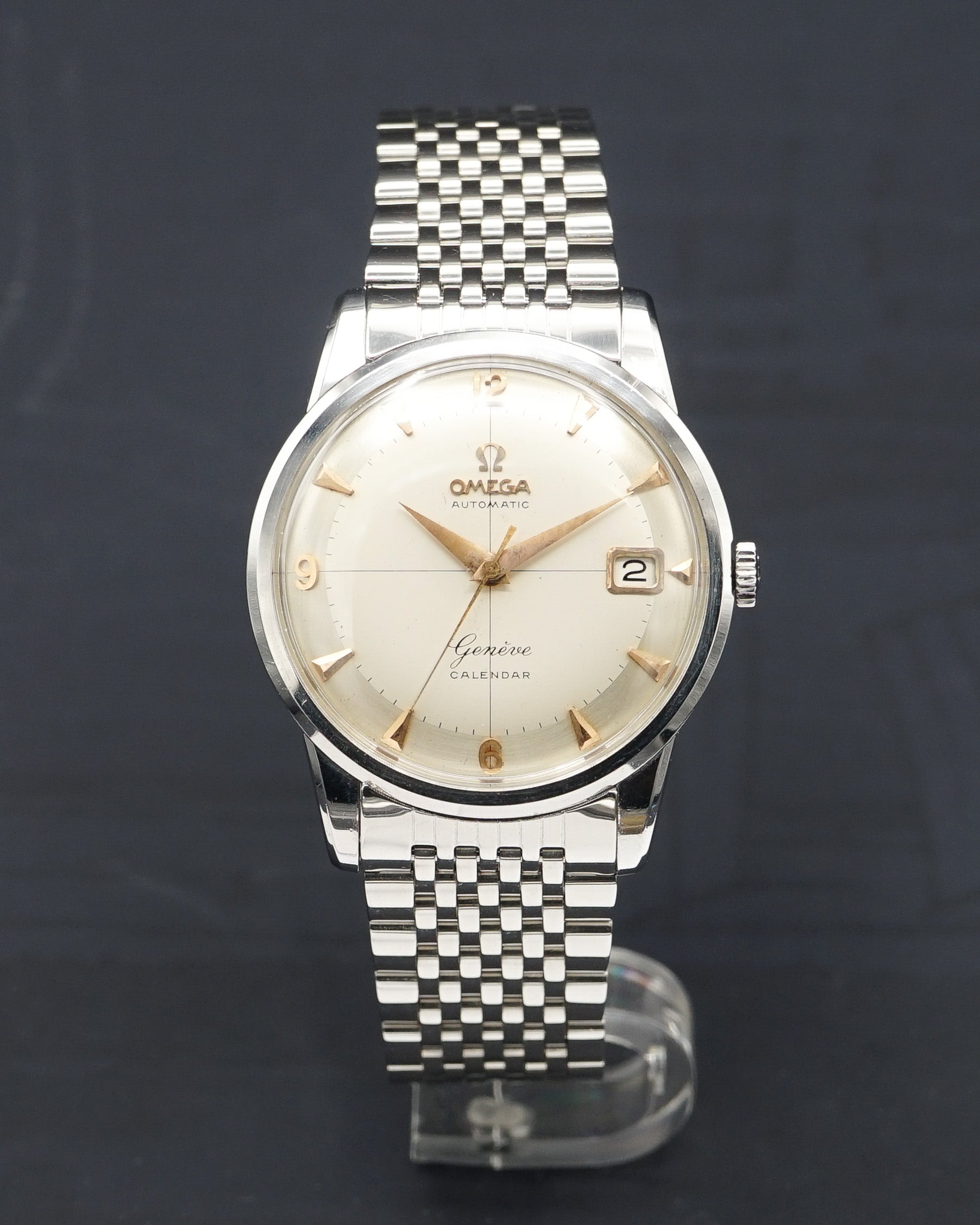 1950s Omega Genève in stainless steel